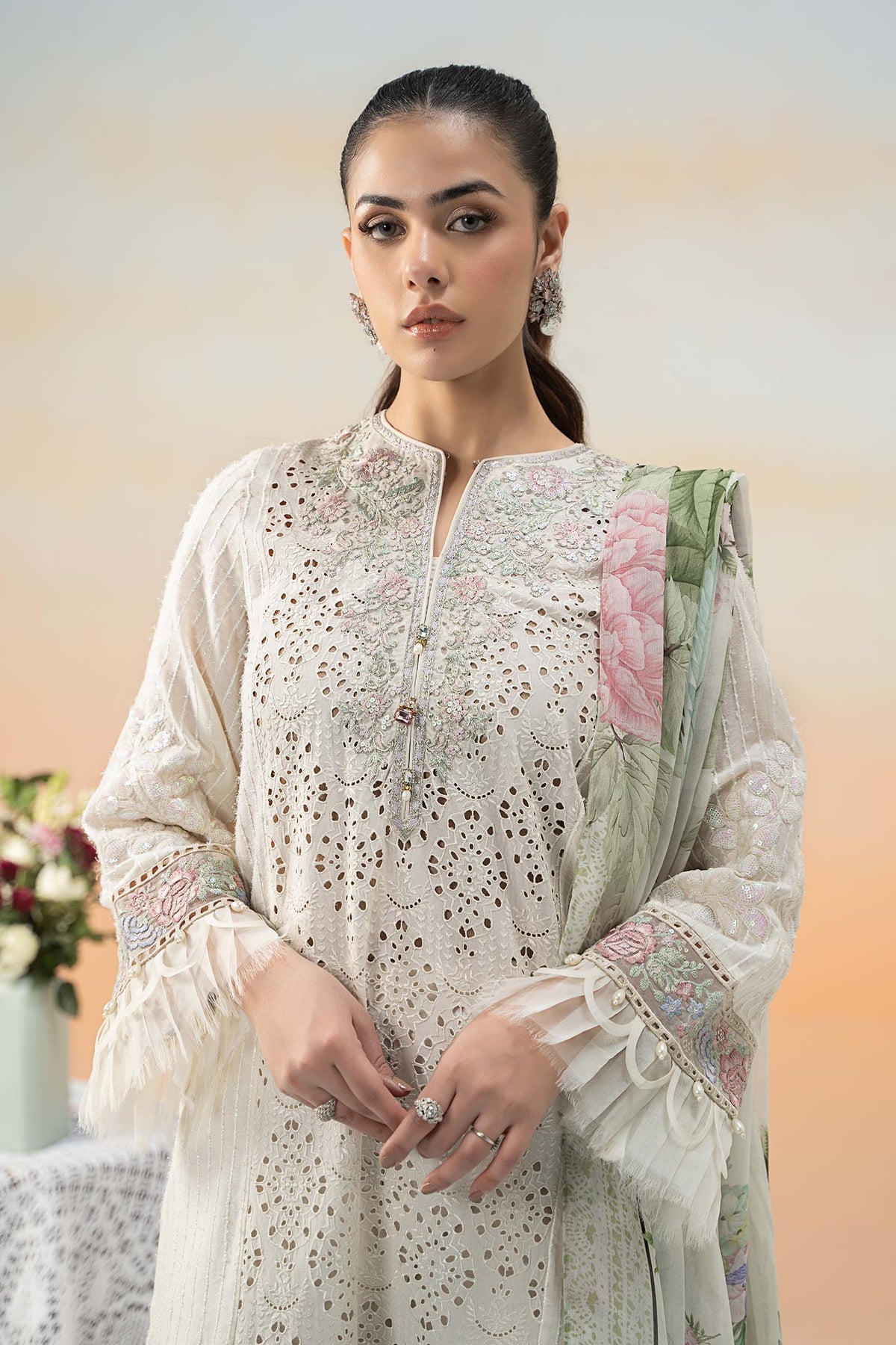 Maria B | Formal Wears | DW-EF25-66 -  Maria B Ladies Clothes - Original Designer Dress - House of Maryam