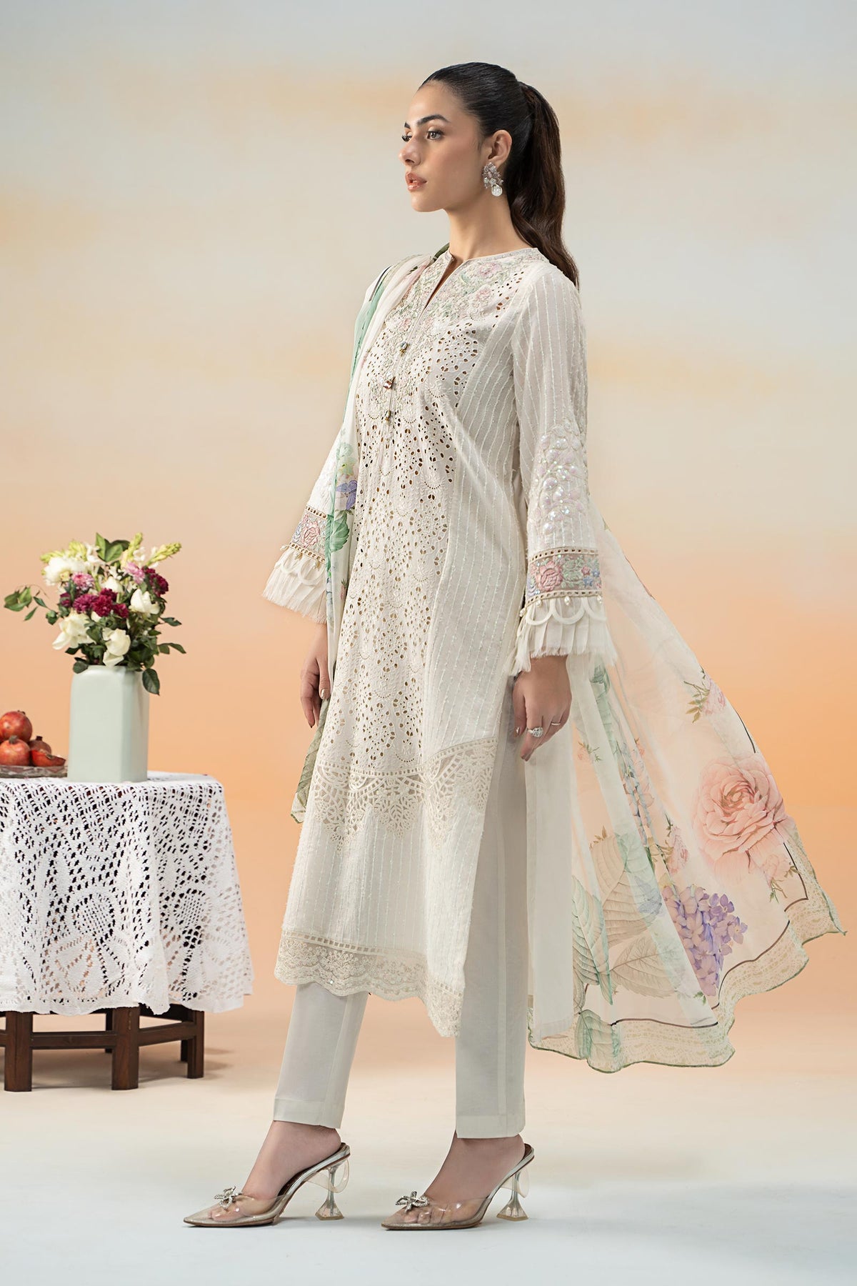 Maria B | Formal Wears | DW-EF25-66 -  Maria B Ladies Clothes - Original Designer Dress - House of Maryam
