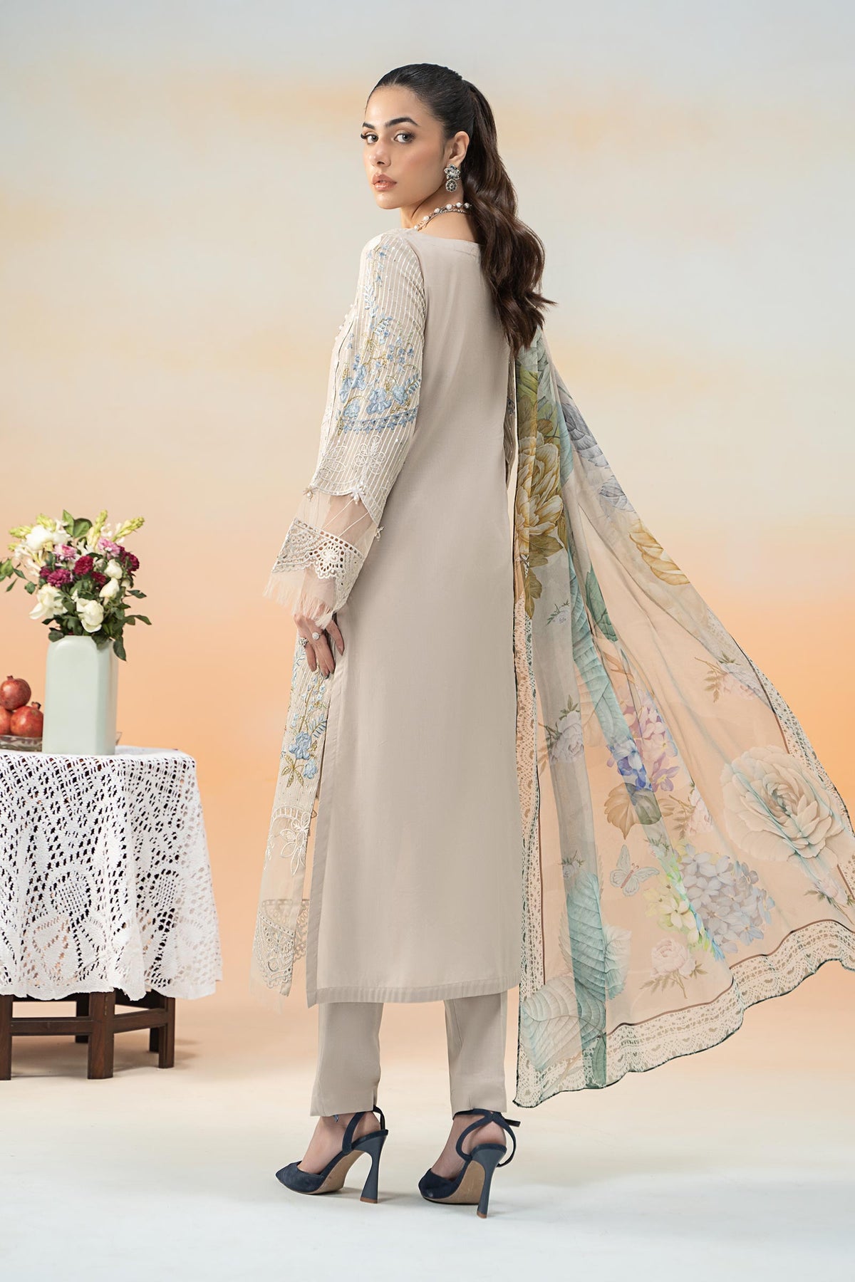 Maria B | Formal Wears | DW-EF25-67 -  Maria B Ladies Clothes - Original Designer Dress - House of Maryam