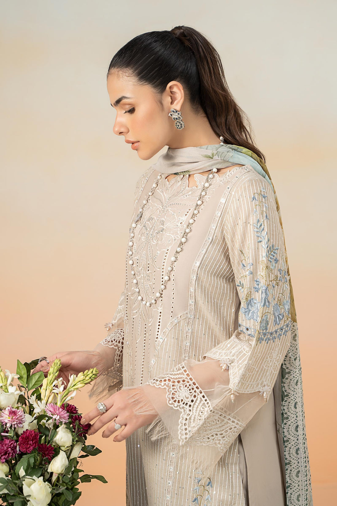 Maira B | Ready to Wear | DW-EF25-67 -  Maria B Luxury Pret -  House of Maryam