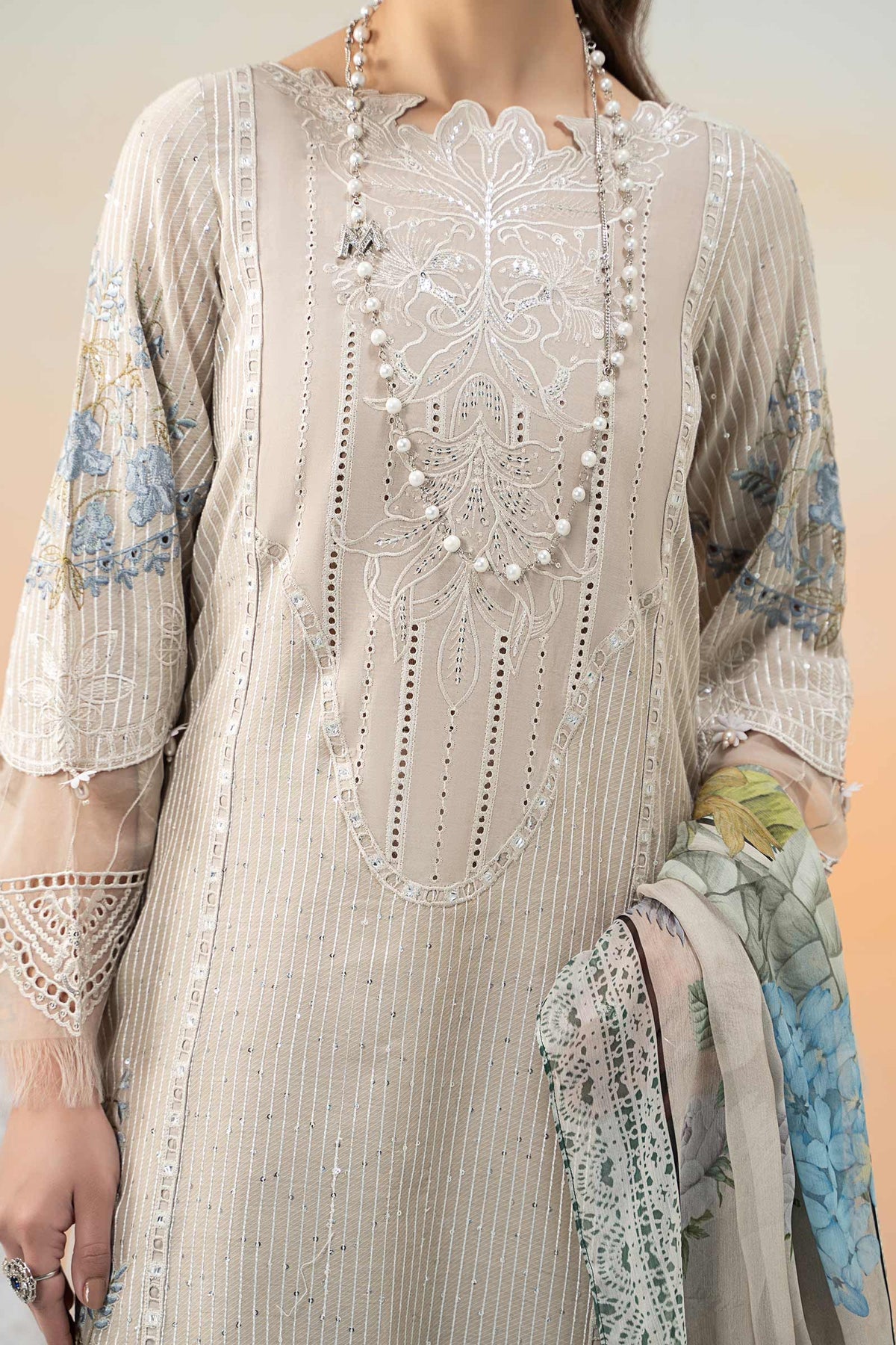 Maria B | Formal Wears | DW-EF25-67 -  Maria B Ladies Clothes - Original Designer Dress - House of Maryam