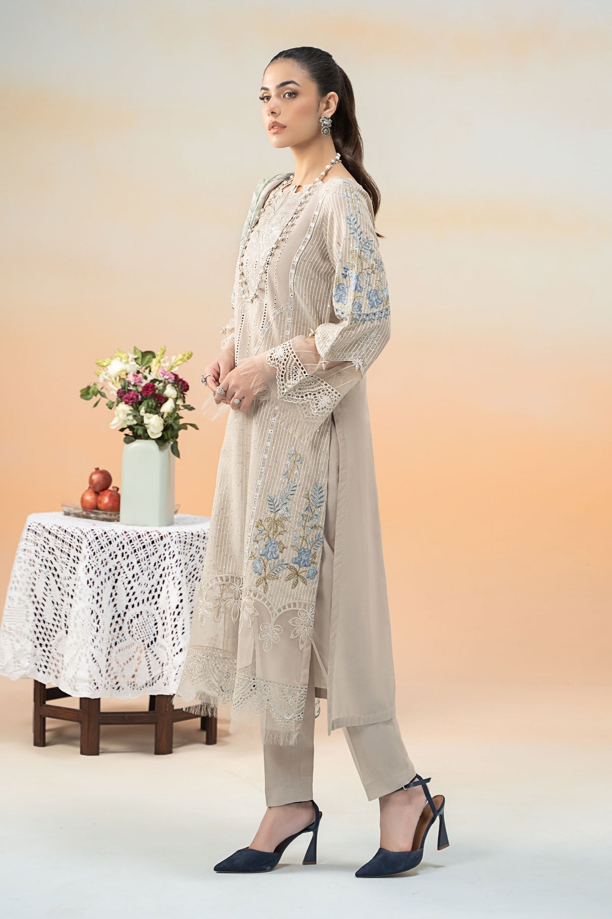 Maria B | Formal Wears | DW-EF25-67 -  Maria B Ladies Clothes - Original Designer Dress - House of Maryam