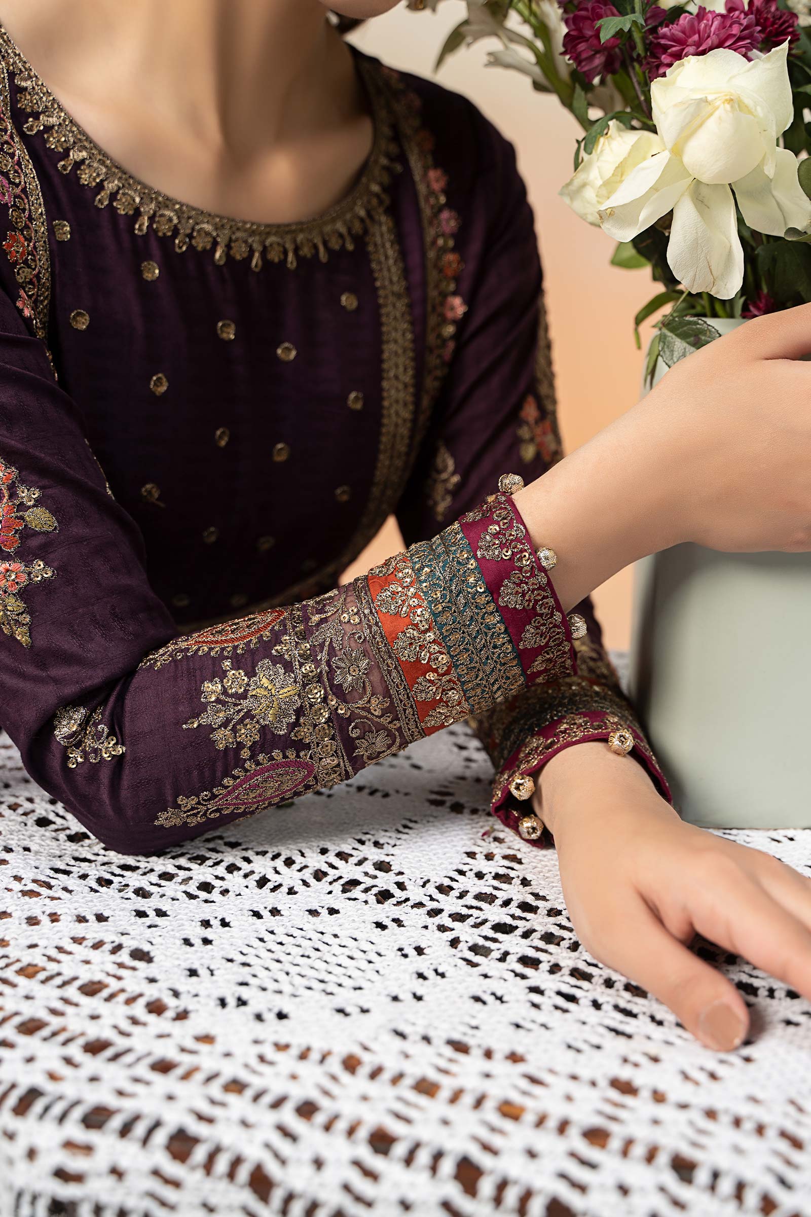Maira B | Ready to Wear | DW-EF25-68 -  Maria B Luxury Pret -  House of Maryam