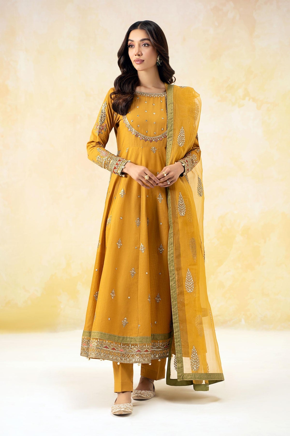 Maria B | Formal Wears | DW-EF25-68 -  Maria B Ladies Clothes - Original Designer Dress - House of Maryam