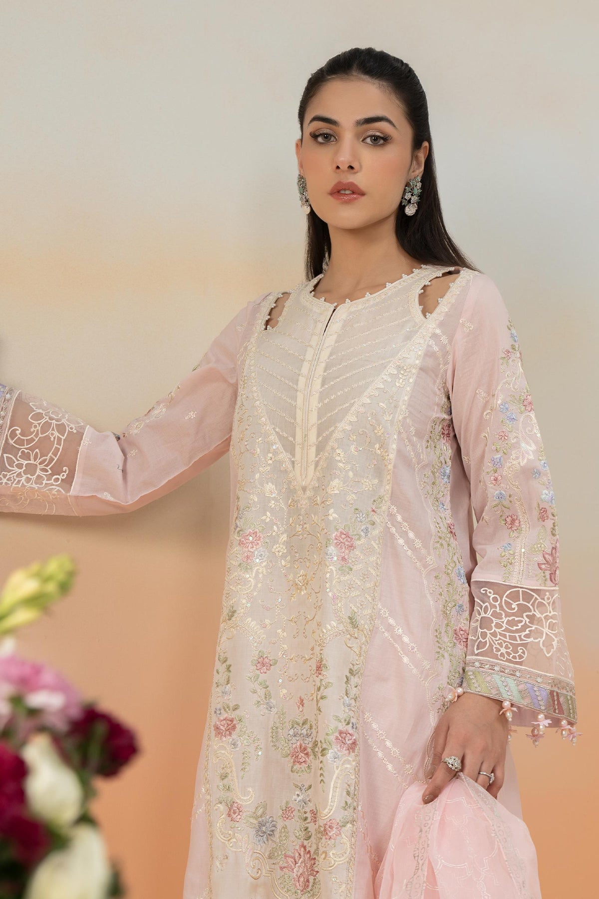 Maria B | Formal Wears | DW-EF25-69 -  Maria B Ladies Clothes - Original Designer Dress - House of Maryam