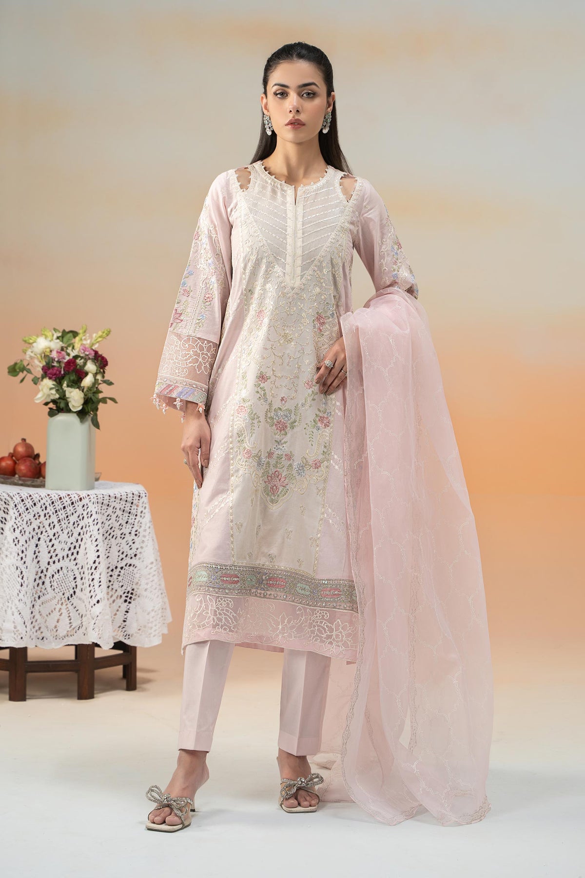Maria B | Formal Wears | DW-EF25-69 -  Maria B Ladies Clothes - Original Designer Dress - House of Maryam