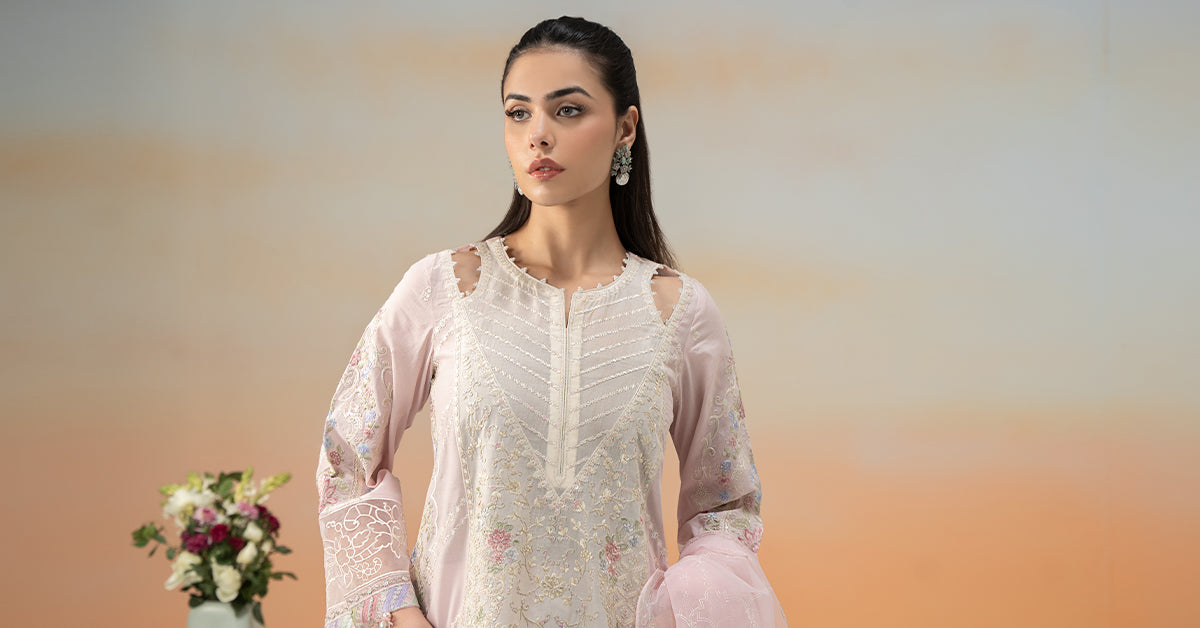 Maria B | Formal Wears | DW-EF25-69 -  Maria B Ladies Clothes - Original Designer Dress - House of Maryam