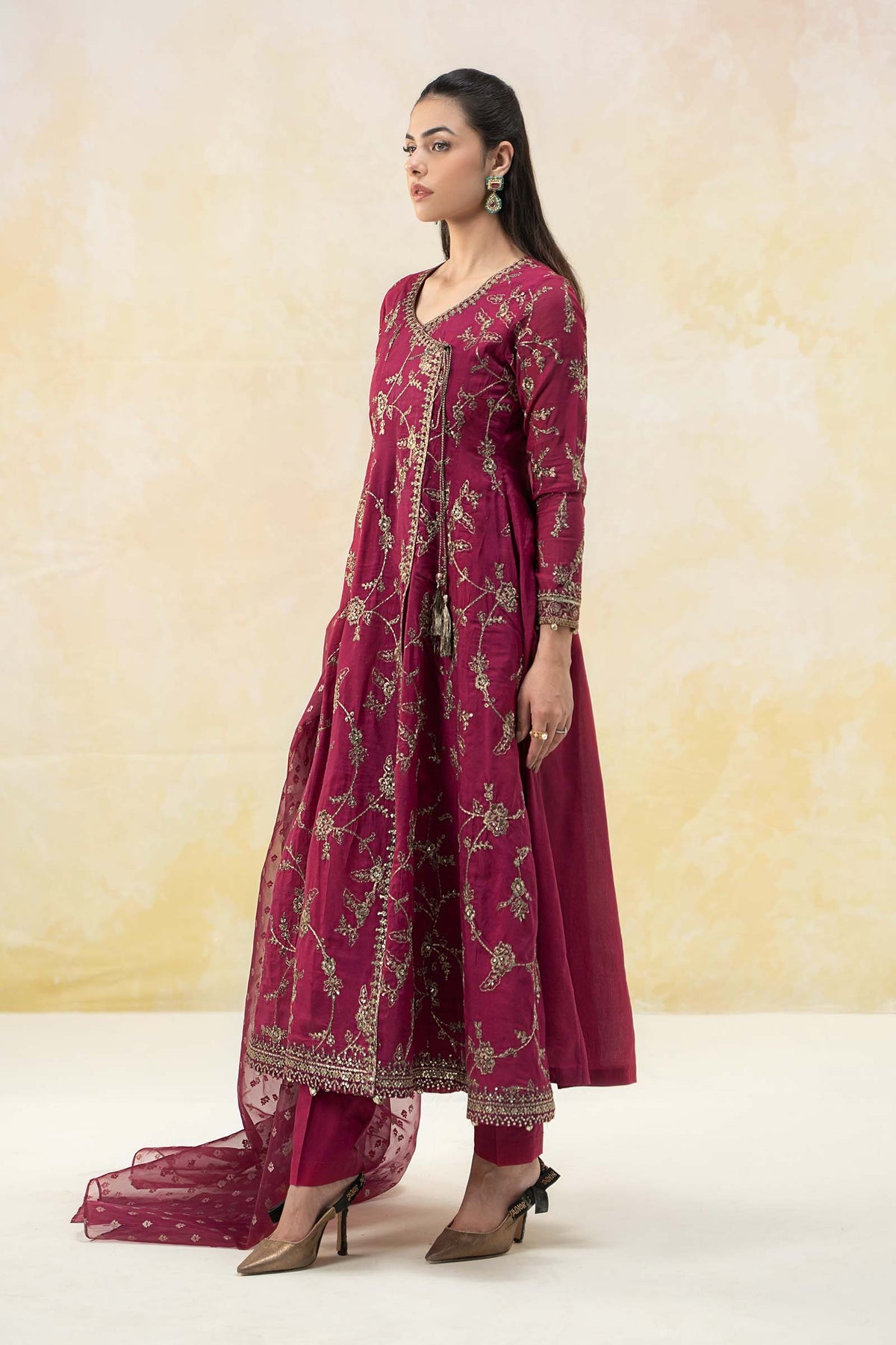Maria B | Formal Wears | DW-EF25-78 -  Maria B Ladies Clothes - Original Designer Dress - House of Maryam