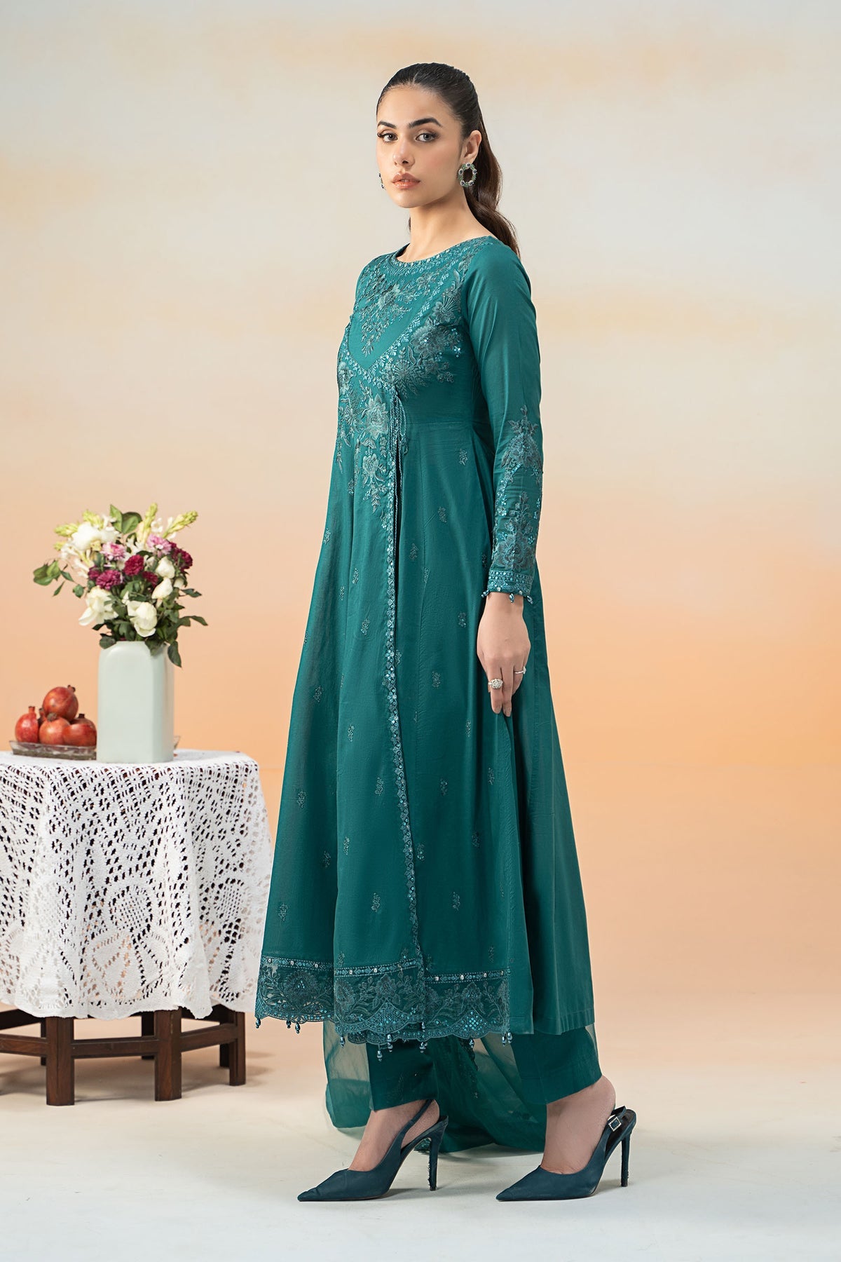 Maria B | Formal Wears | DW-EF25-83 -  Maria B Ladies Clothes - Original Designer Dress - House of Maryam