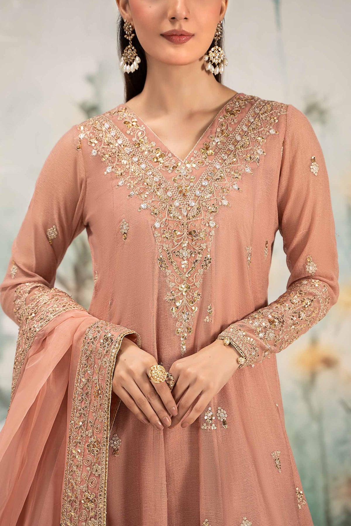 Maria B | Casual Pret 25 | DW-EF25-88 -  Maria B Ladies Clothes - Original Designer Dress - House of Maryam