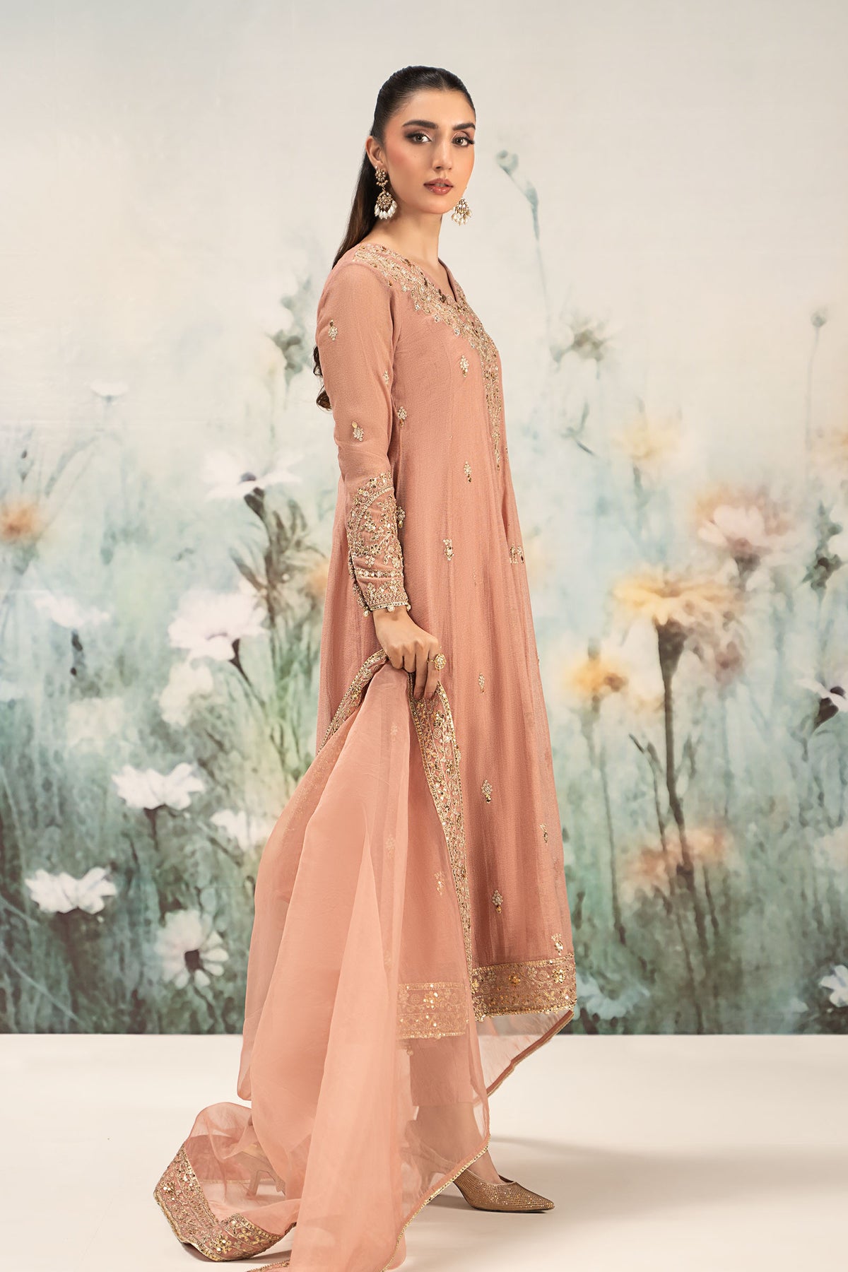 Maria B | Casual Pret 25 | DW-EF25-88 -  Maria B Ladies Clothes - Original Designer Dress - House of Maryam