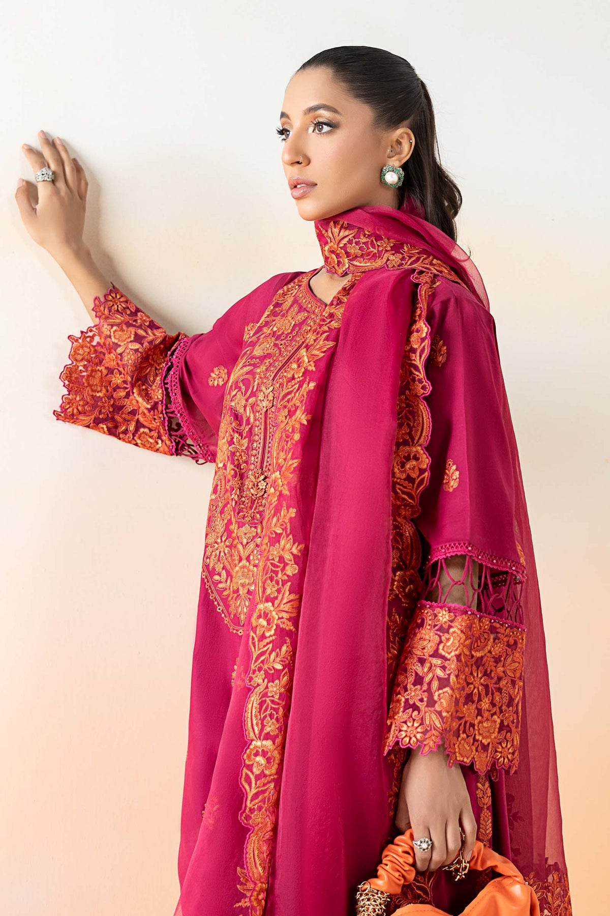 Maria B | Casual Pret 25 | DW-EF25-95 -  Maria B Ladies Clothes - Original Designer Dress - House of Maryam
