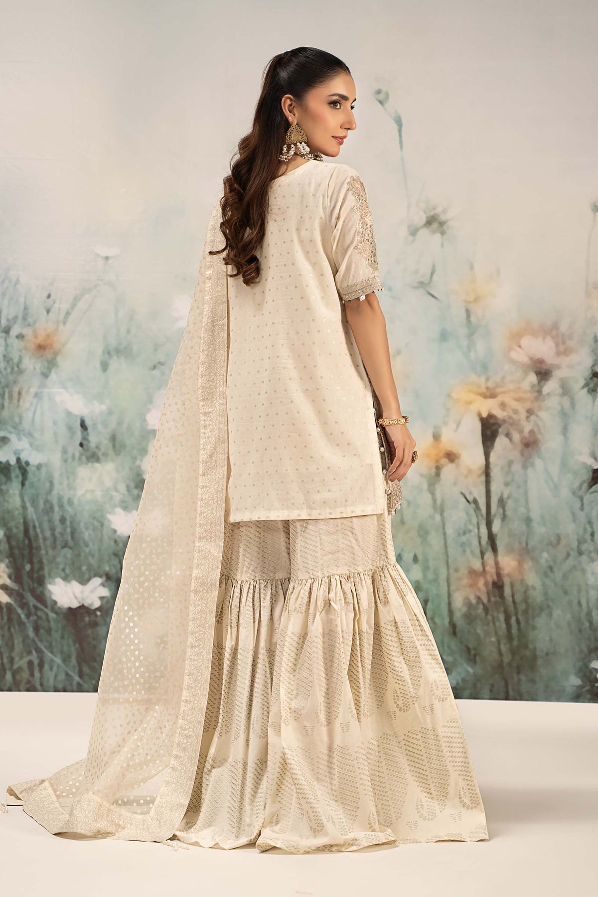 Maria B | Casual Pret 25 | DW-EF25-98 -  Maria B Ladies Clothes - Original Designer Dress - House of Maryam