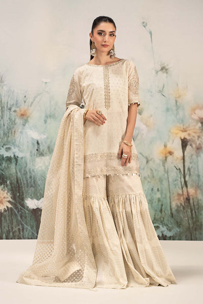 Maria B | Casual Pret 25 | DW-EF25-98 -  Maria B Ladies Clothes - Original Designer Dress - House of Maryam
