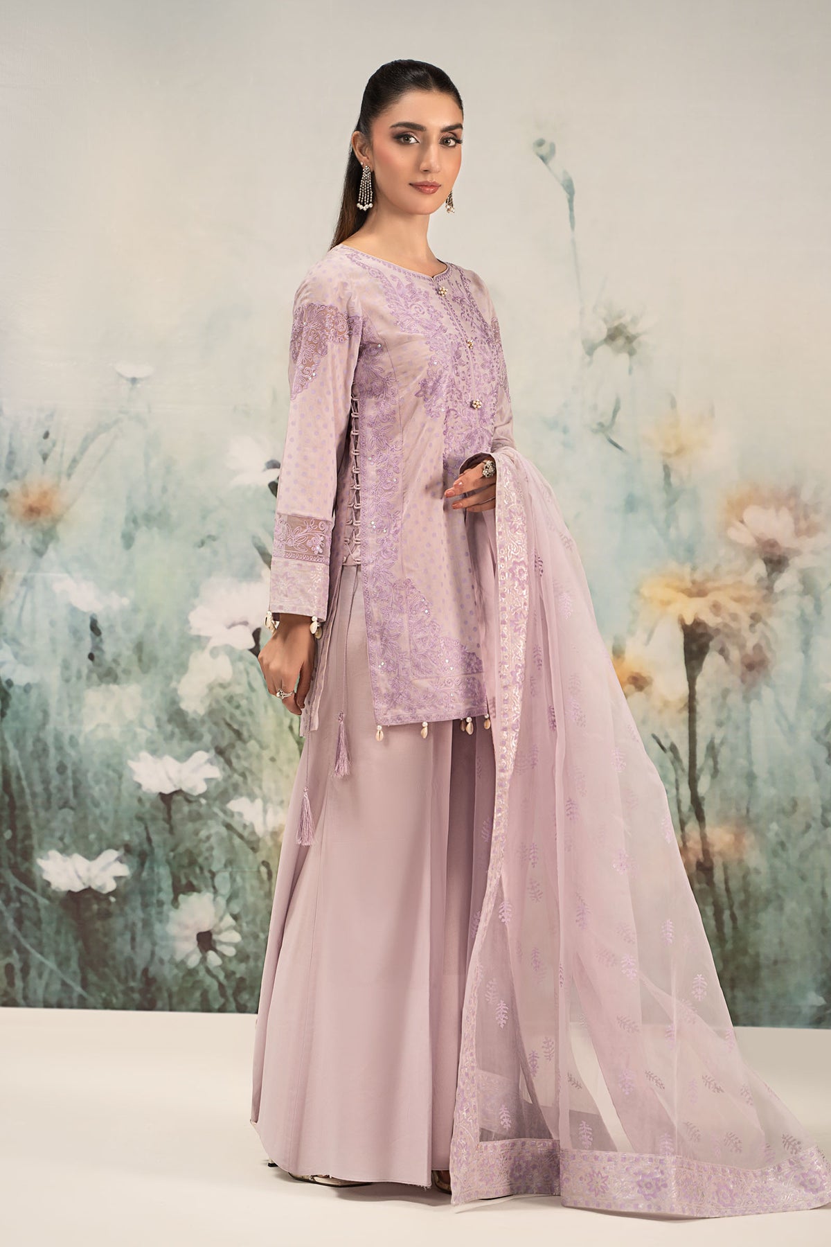 Maria B | Casual Pret 25 | DW-EF25-99 -  Maria B Ladies Clothes - Original Designer Dress - House of Maryam