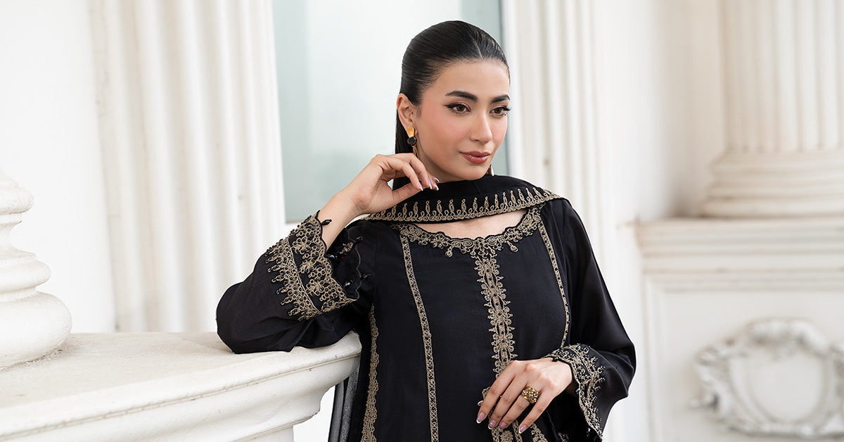Maria B | Luxury Pret Pre Fall | DW-EF26-106-Black, image 5