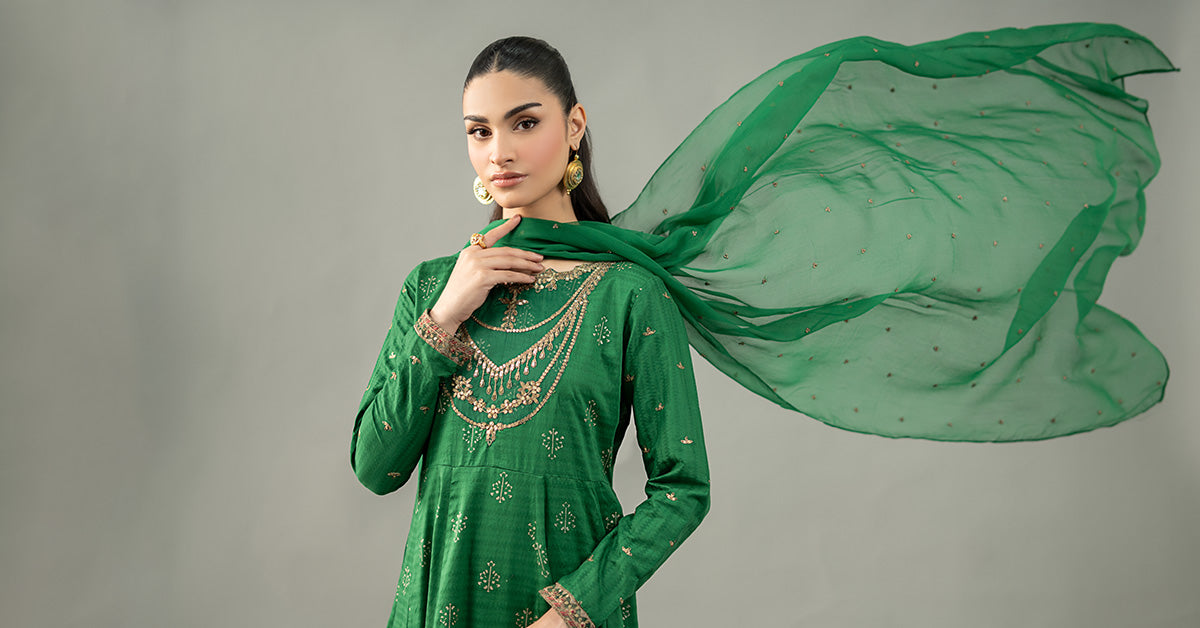 Maira B | Ready to Wear | DW-EF21-04R1 -  Maria B Luxury Pret -  House of Maryam