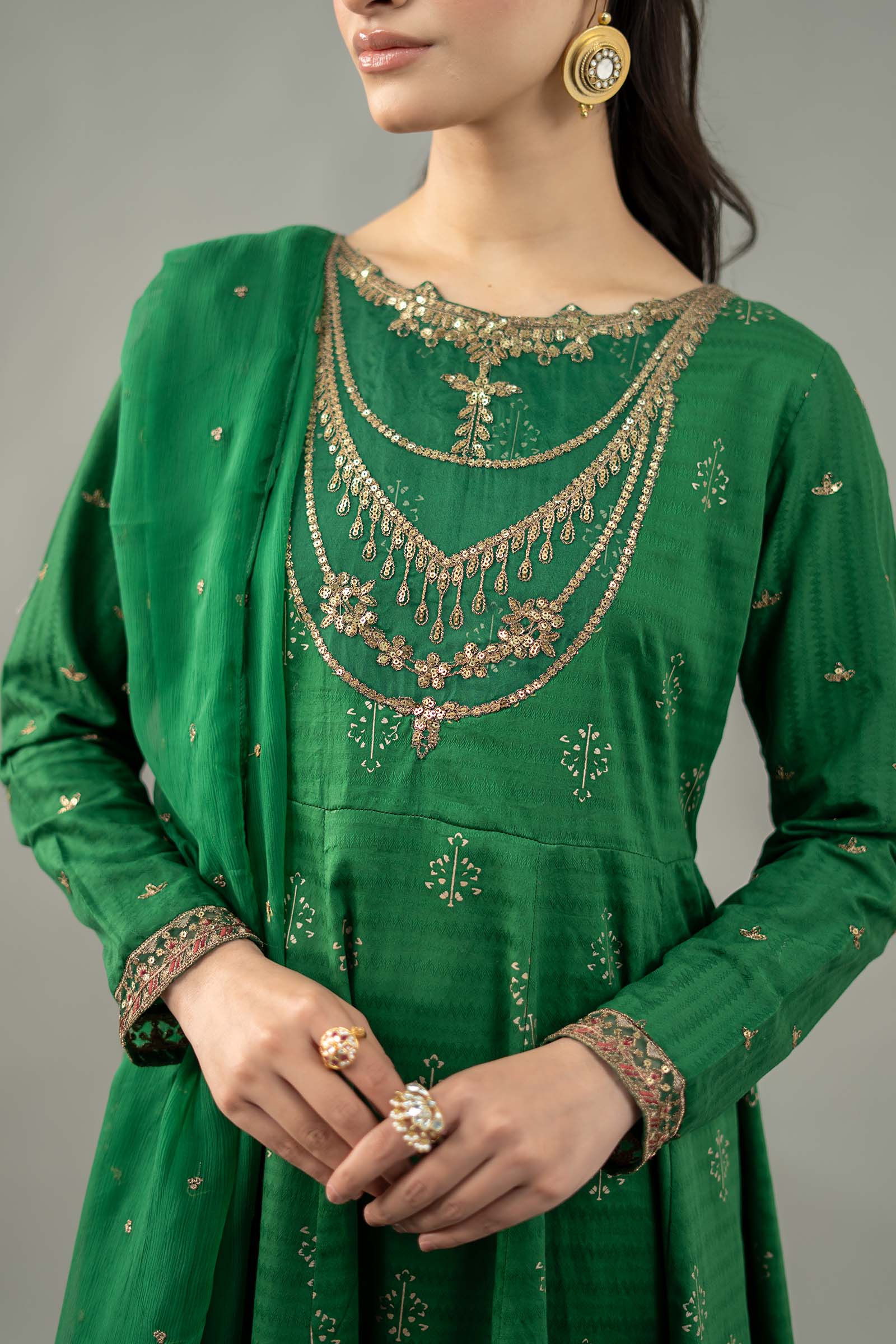 Maira B | Ready to Wear | DW-EF21-04R1 -  Maria B Luxury Pret -  House of Maryam