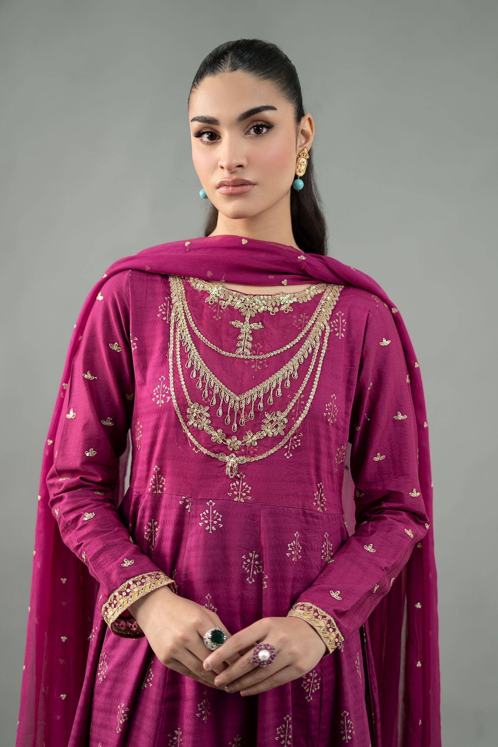 Maira B | Ready to Wear | DW-EF21-04R1 -  Maria B Luxury Pret -  House of Maryam