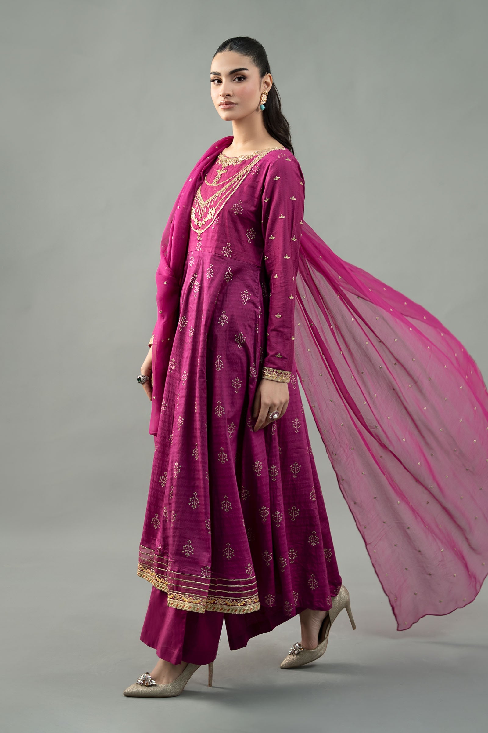 Maira B | Ready to Wear | DW-EF21-04R1 -  Maria B Luxury Pret -  House of Maryam