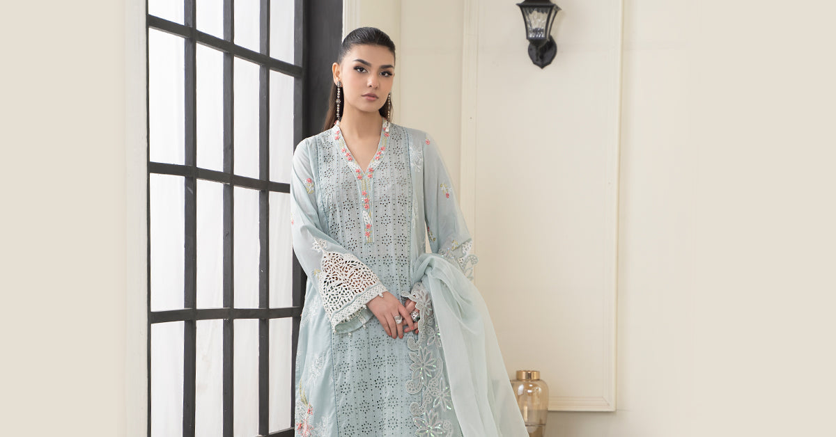 Maria B | Casual Pret 2024 | DW-EF24-05 -  Maria B Casuals - Original Designer Dress - House of Maryam