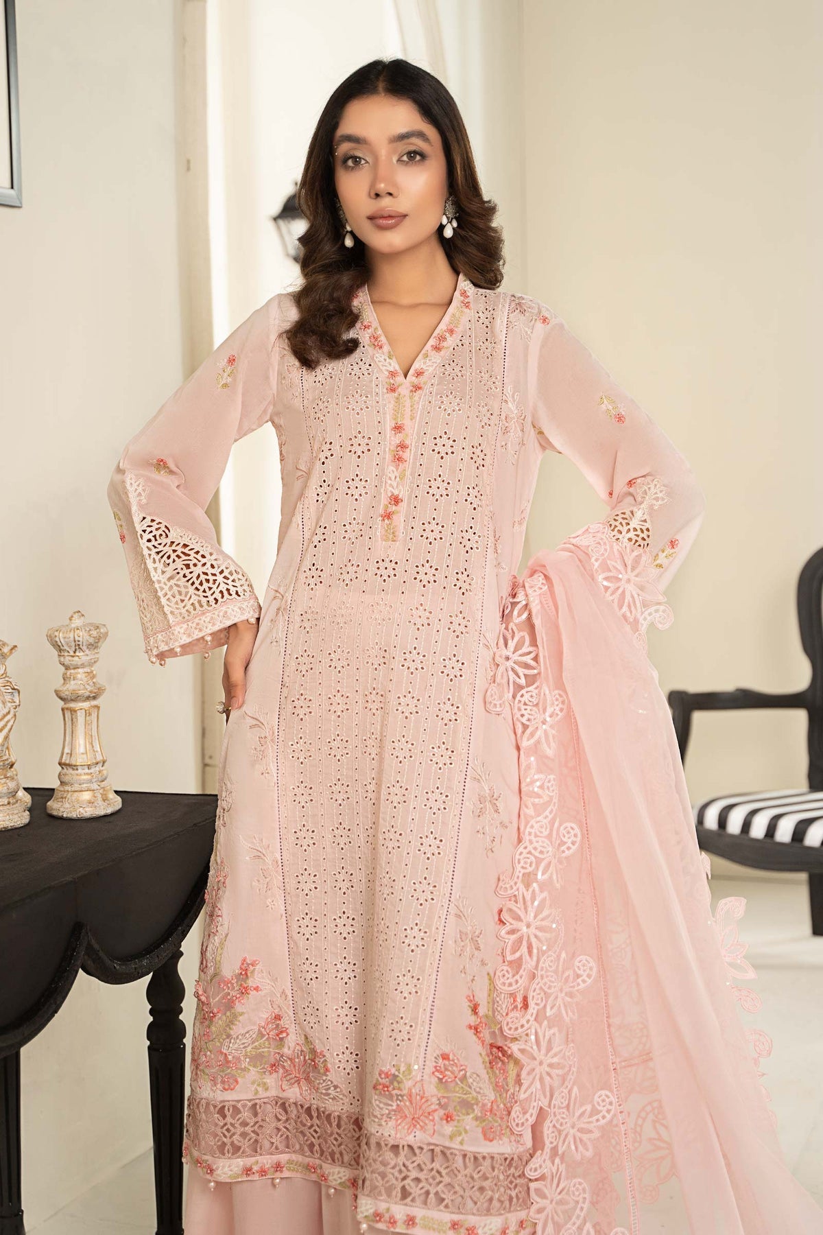 Maria B | Casual Pret 2024 | DW-EF24-05A -  Maria B Casuals - Original Designer Dress - House of Maryam