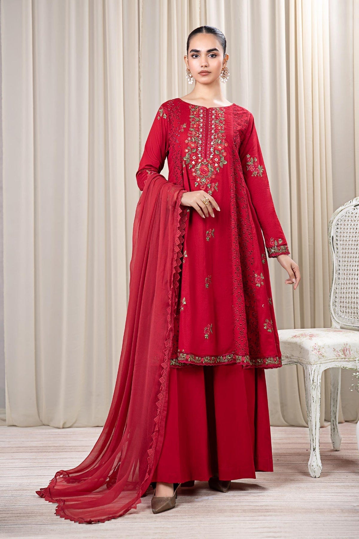 Maria B | Casual Pret 2024 | DW-EF24-08 -  Maria B Casuals - Original Designer Dress - House of Maryam