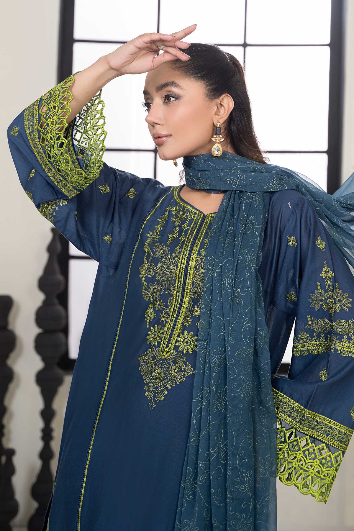 Maria B | Casual Pret 2024 | DW-EF24-103 -  Maria B Casuals - Original Designer Dress - House of Maryam