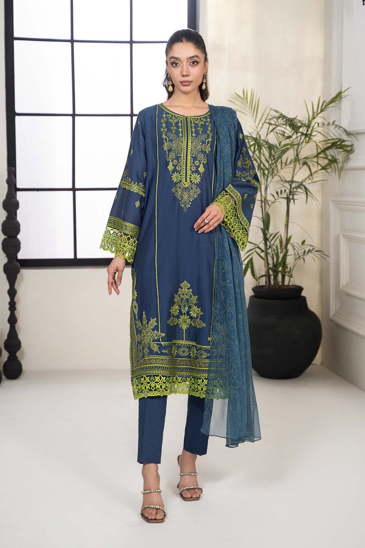 Maria B | Casual Pret 2024 | DW-EF24-103 -  Maria B Casuals - Original Designer Dress - House of Maryam