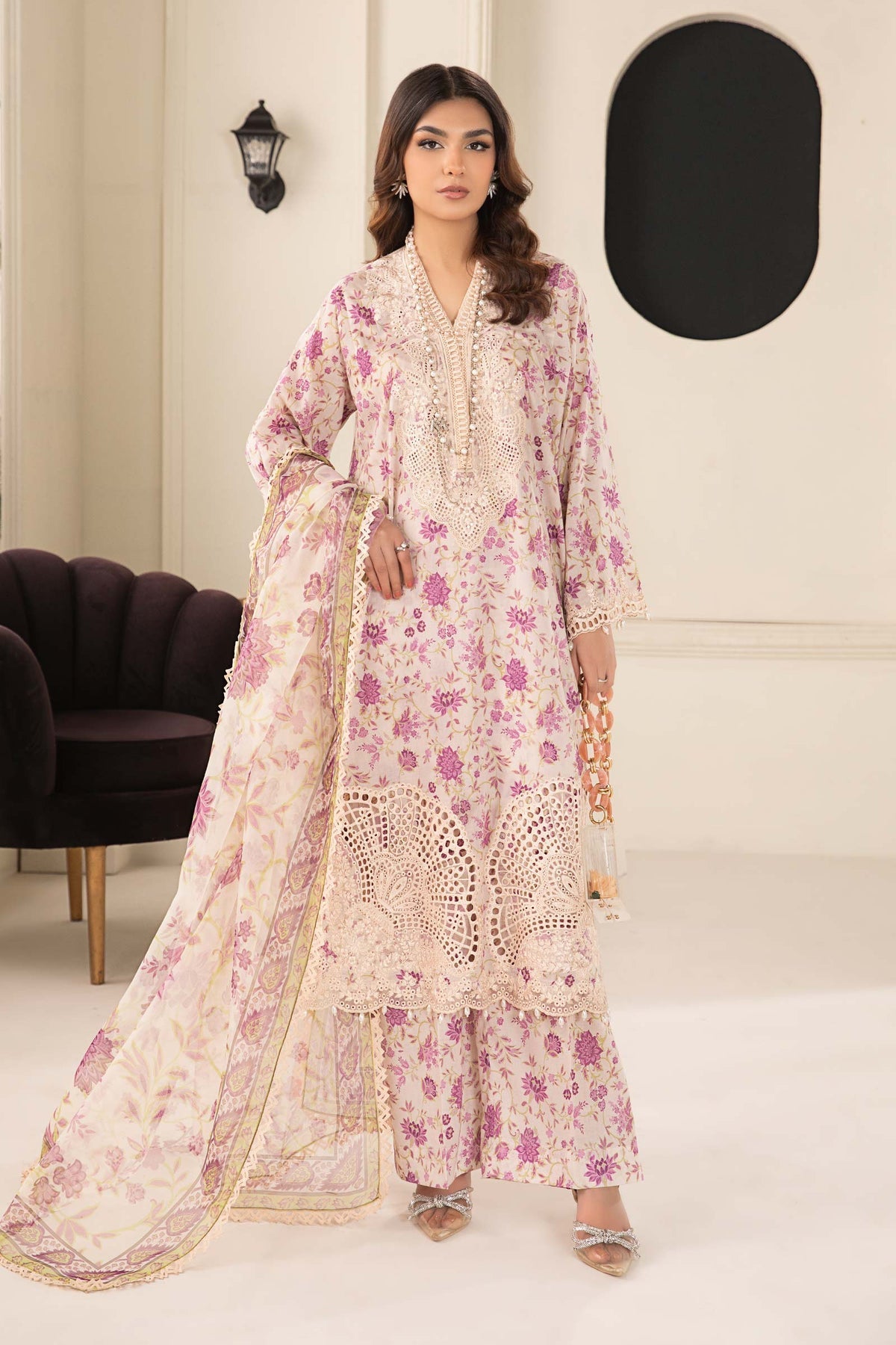 Maria B | Casual Pret 2024 | DW-EF24-108 -  Maria B Casuals - Original Designer Dress - House of Maryam