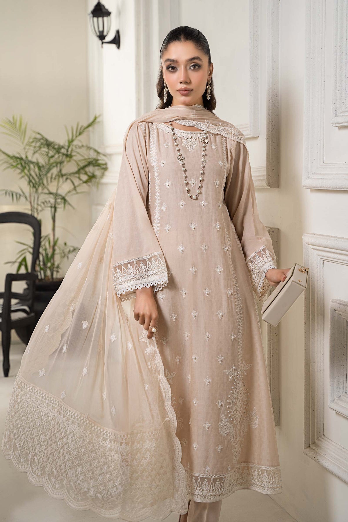 Maria B | Casual Pret 2024 | DW-EF24-117 -  Maria B Casuals - Original Designer Dress - House of Maryam