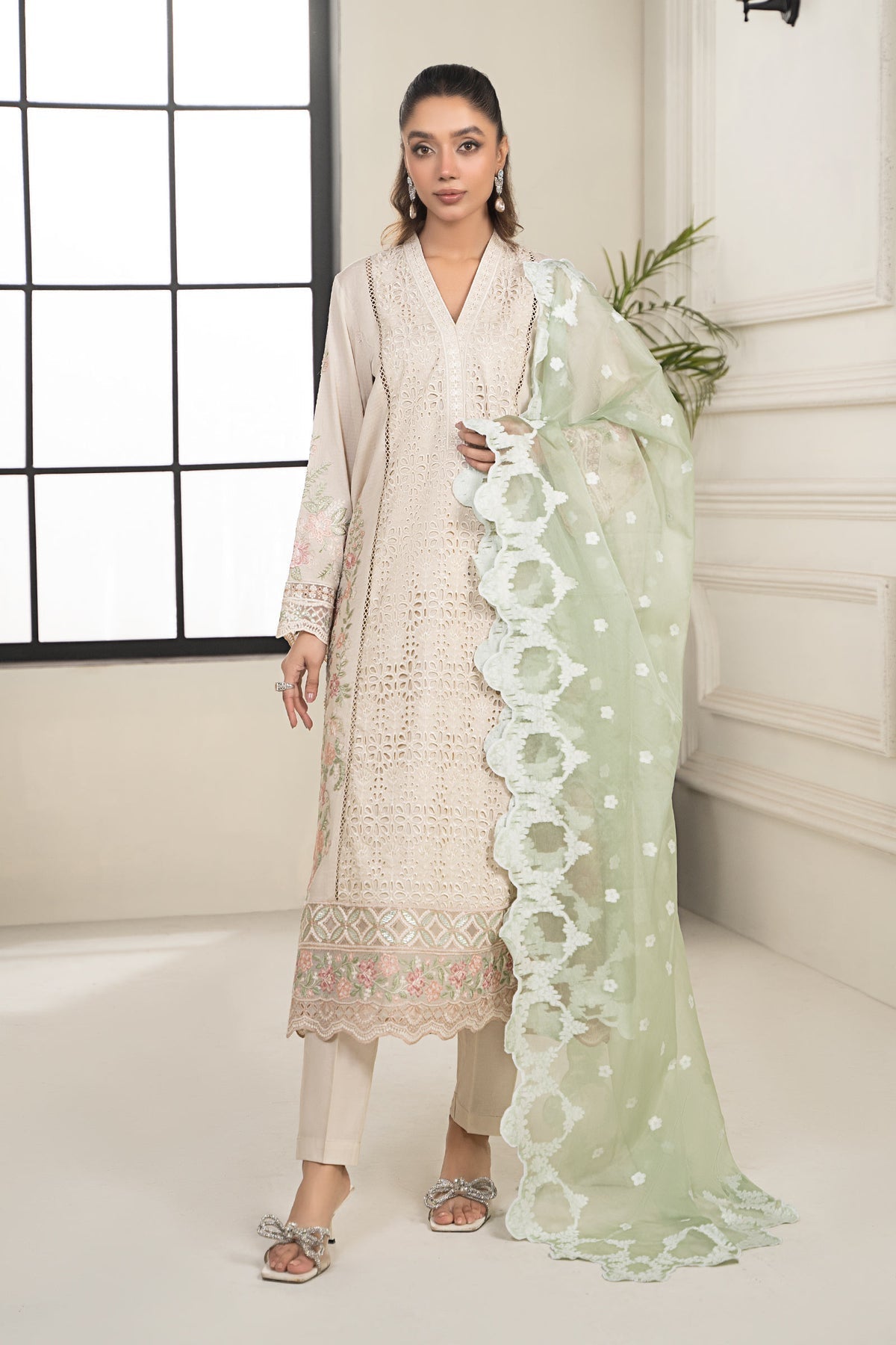 Maria B | Casual Pret 2024 | DW-EF24-33 -  Maria B Casuals - Original Designer Dress - House of Maryam