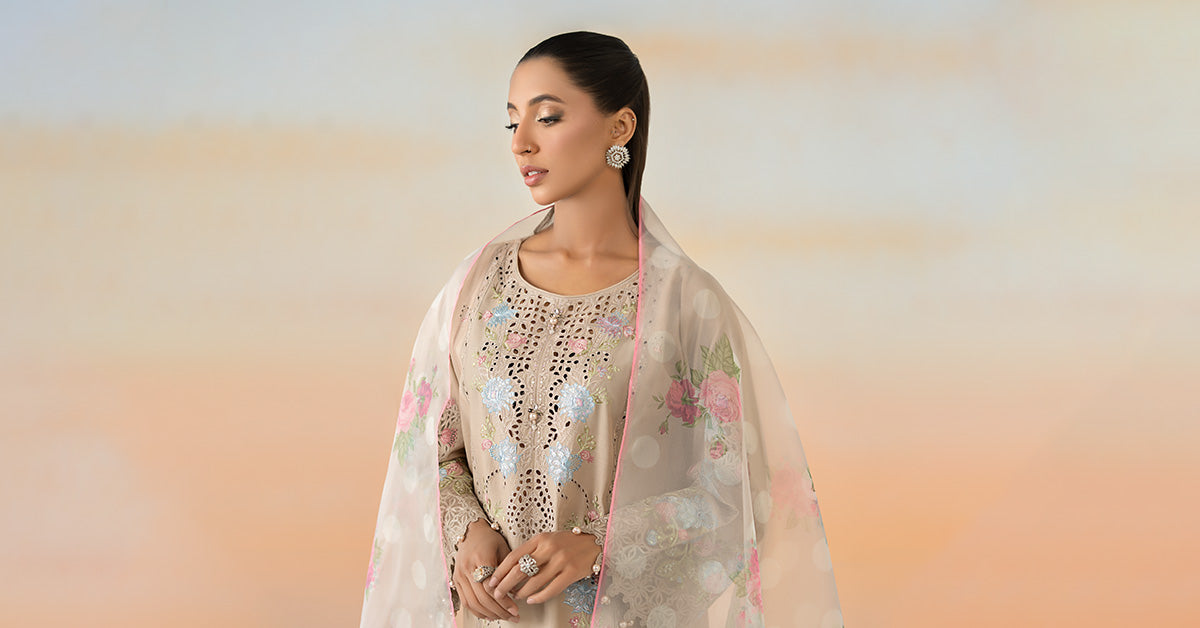 Maira B | Ready to Wear | DW-EF25-05 -  Maria B Luxury Pret -  House of Maryam