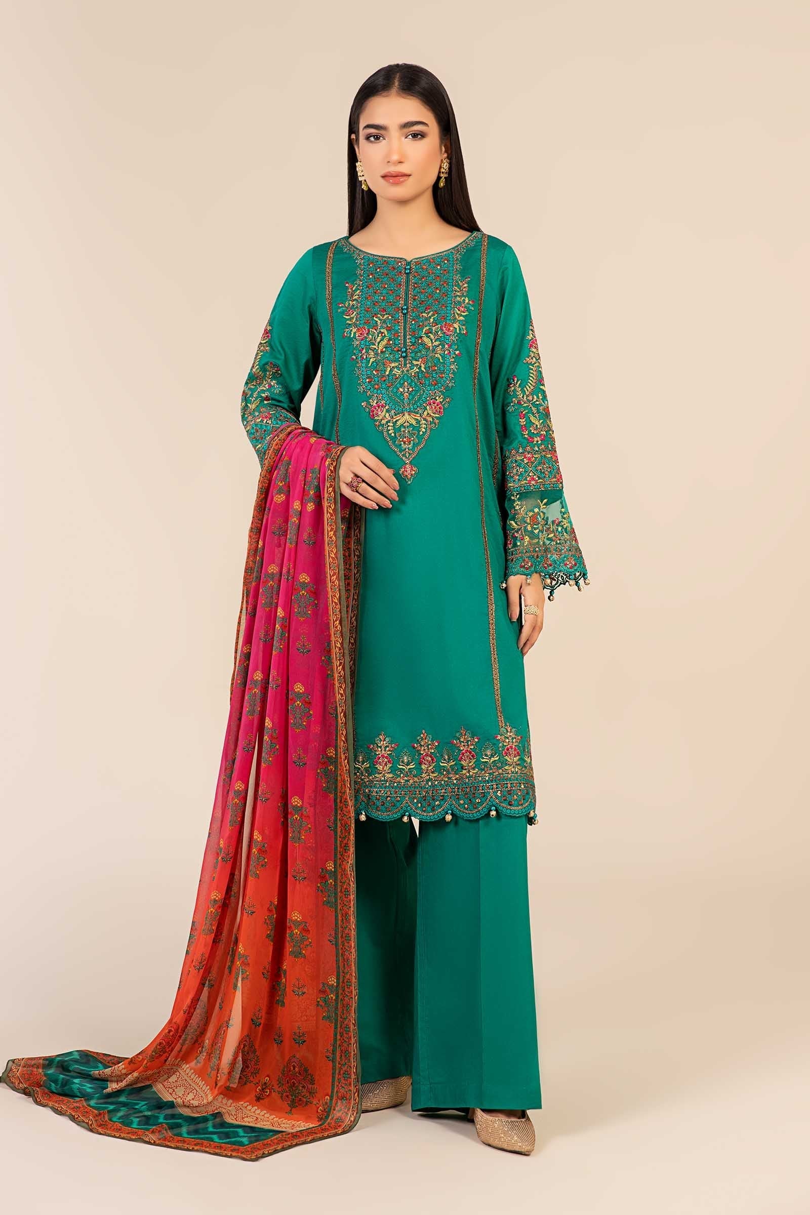 Maria B | Luxury Pret 25 | DW-EF25-06 -  Maria B Ladies Clothes - Original Designer Dress - House of Maryam