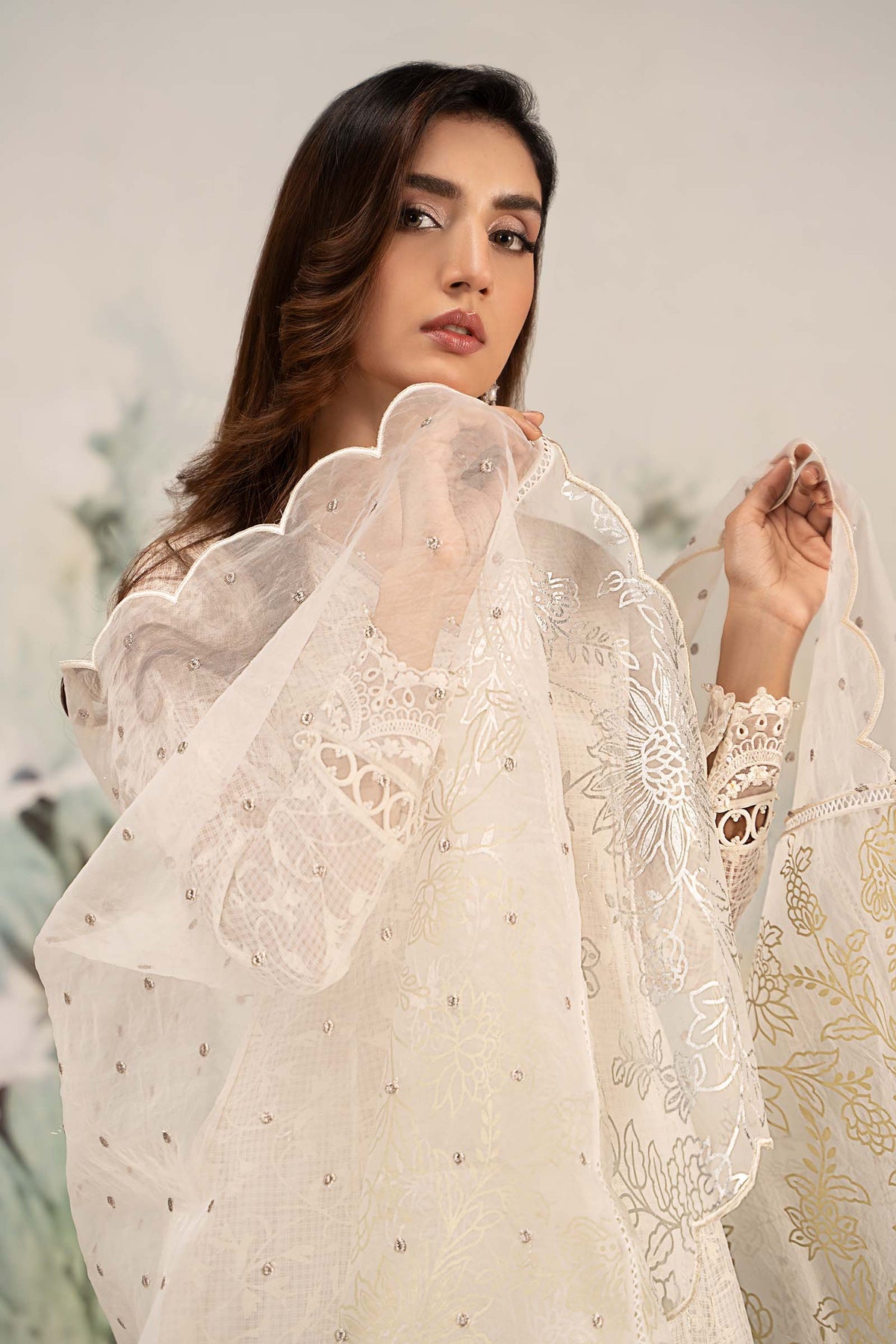 Maria B | Formal Wears | DW-EF25-101 -  Maria B Ladies Clothes - Original Designer Dress - House of Maryam