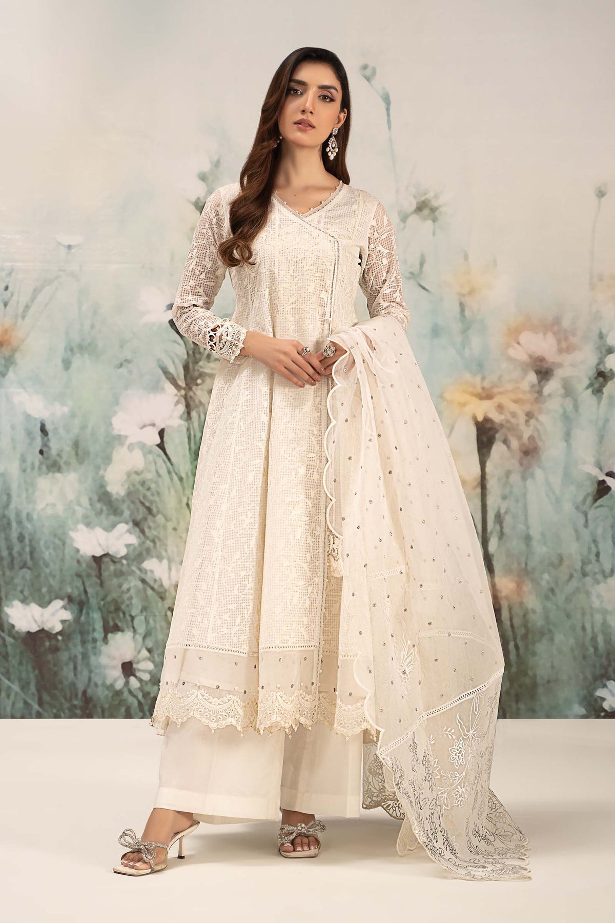 Maria B | Formal Wears | DW-EF25-101 -  Maria B Ladies Clothes - Original Designer Dress - House of Maryam