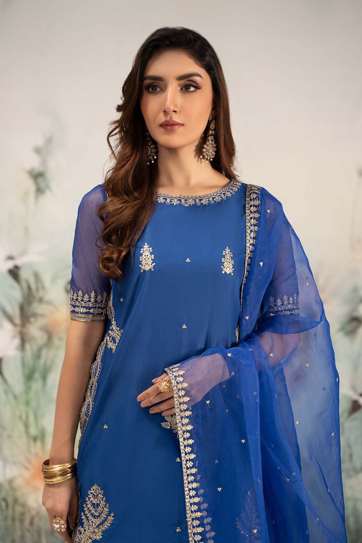 Maria B | Formal Wears | DW-EF25-102 -  Maria B Ladies Clothes - Original Designer Dress - House of Maryam