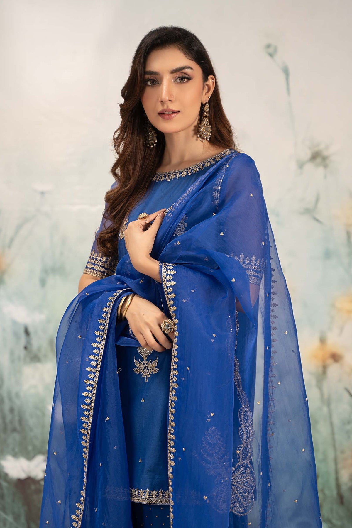 Maria B | Formal Wears | DW-EF25-102 -  Maria B Ladies Clothes - Original Designer Dress - House of Maryam