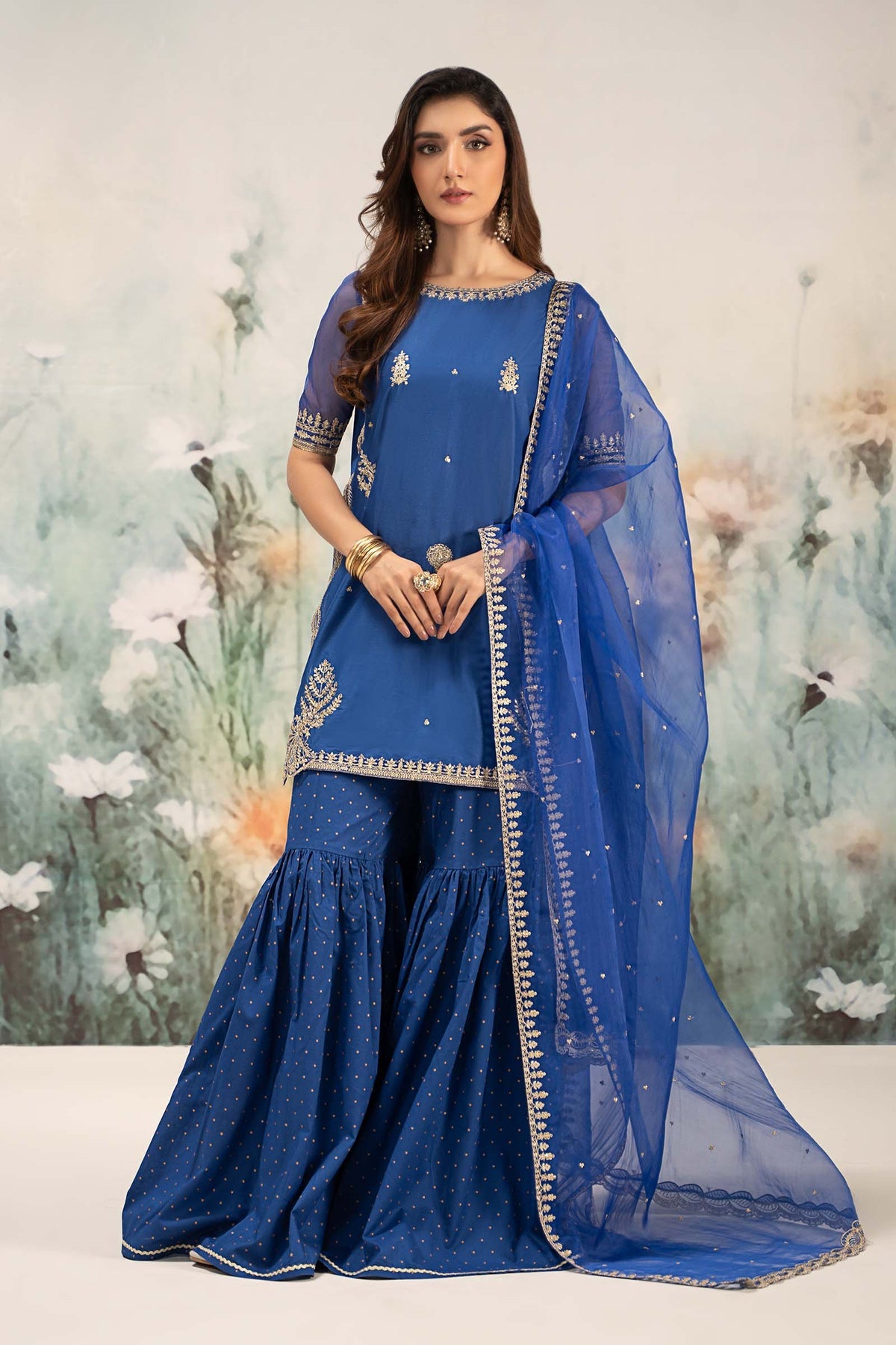 Maria B | Formal Wears | DW-EF25-102 -  Maria B Ladies Clothes - Original Designer Dress - House of Maryam