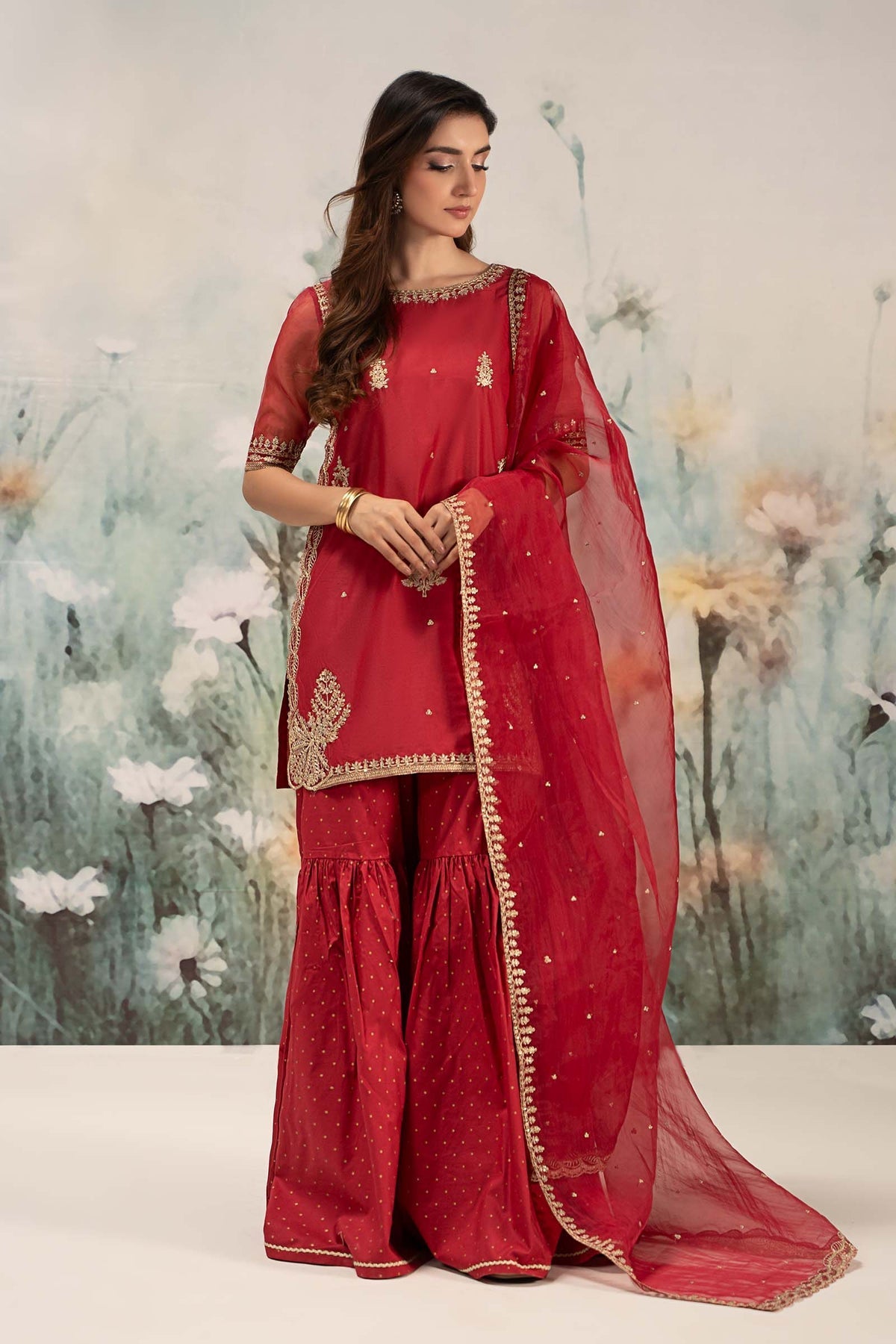 Maria B | Casual Pret 25 | DW-EF25-102 -  Maria B Ladies Clothes - Original Designer Dress - House of Maryam