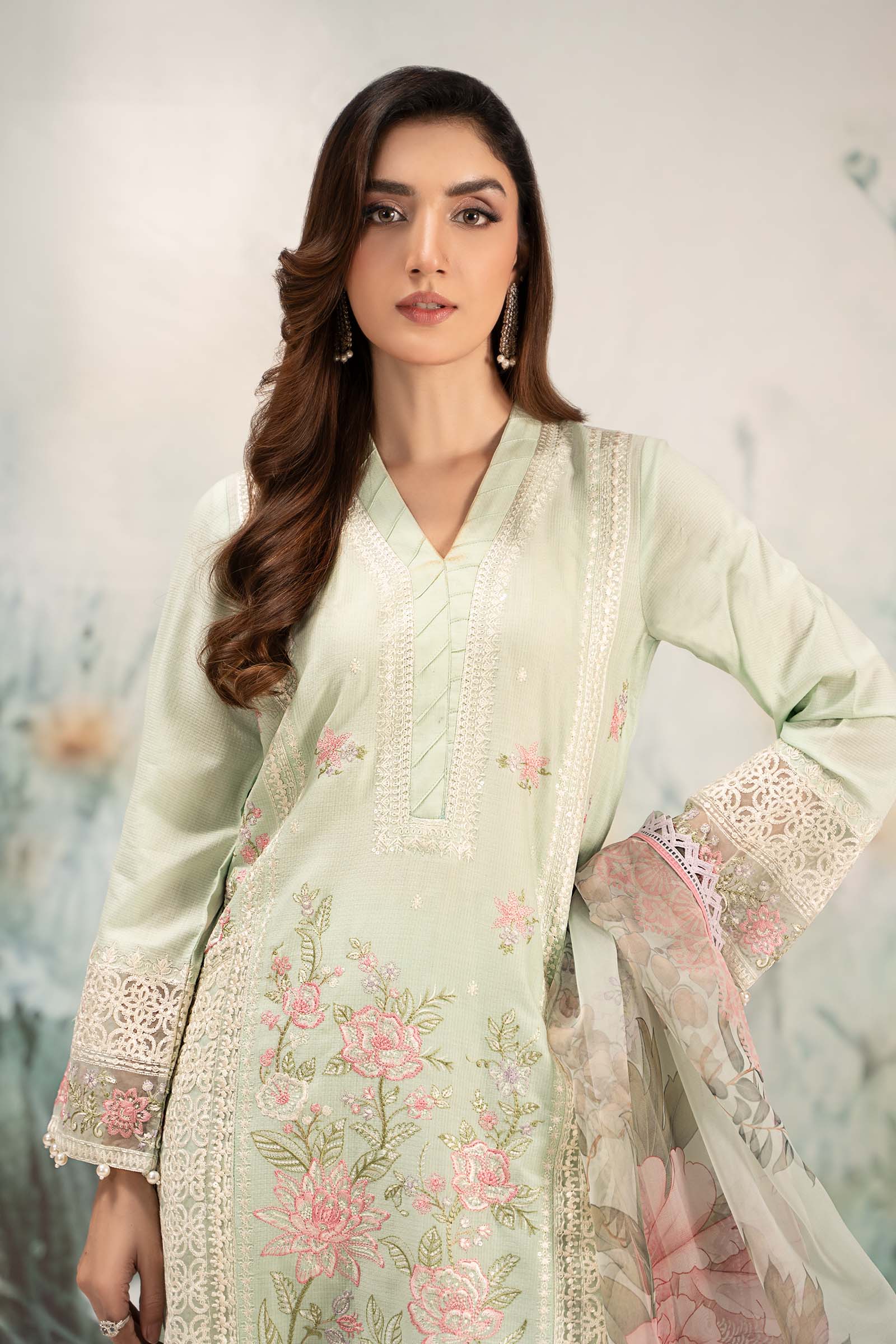 Maira B | Ready to Wear | DW-EF25-151 -  Maria B Luxury Pret -  House of Maryam