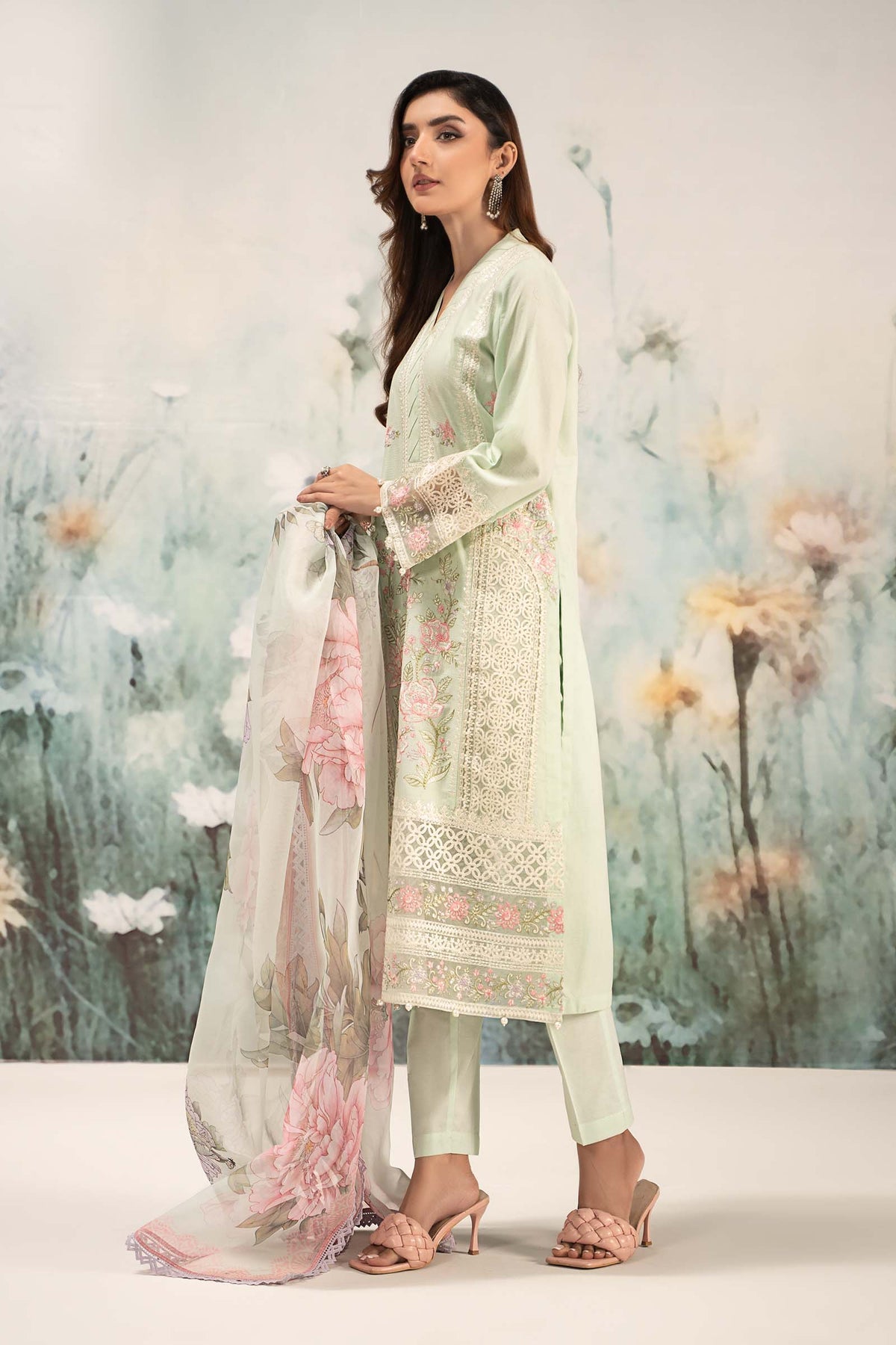 Maria B | Casual Pret 25 | DW-EF25-151 -  Maria B Ladies Clothes - Original Designer Dress - House of Maryam