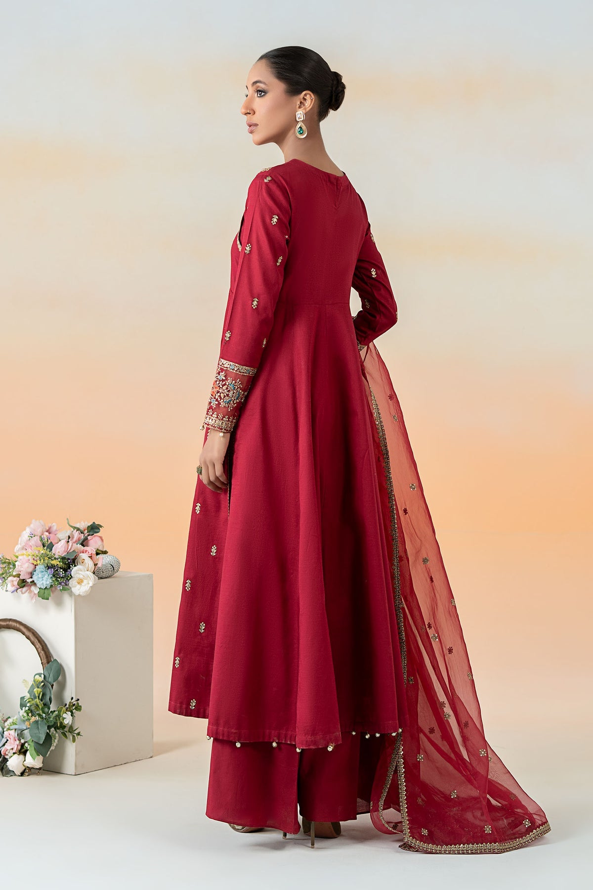 Maria B | Formal Wears | DW-EF25-19 -  Maria B Ladies Clothes - Original Designer Dress - House of Maryam
