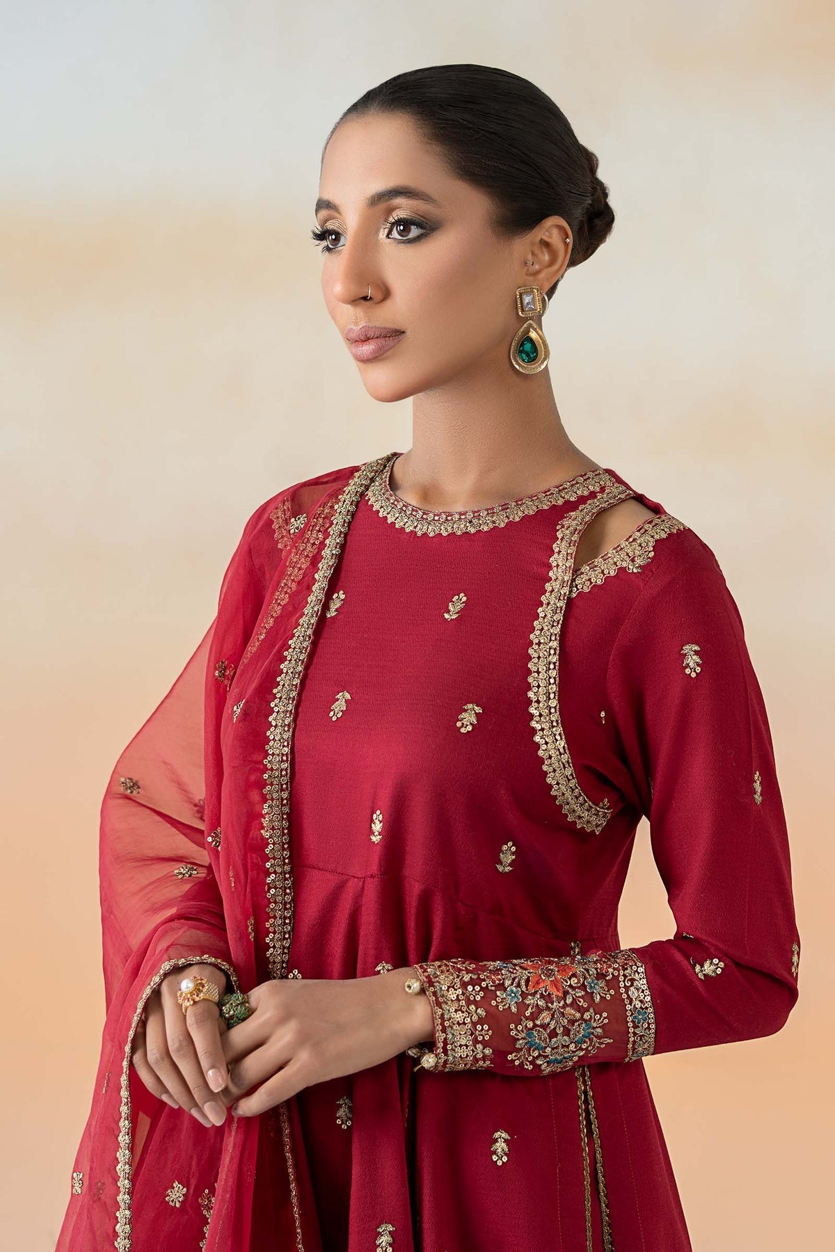 Maria B | Formal Wears | DW-EF25-19 -  Maria B Ladies Clothes - Original Designer Dress - House of Maryam