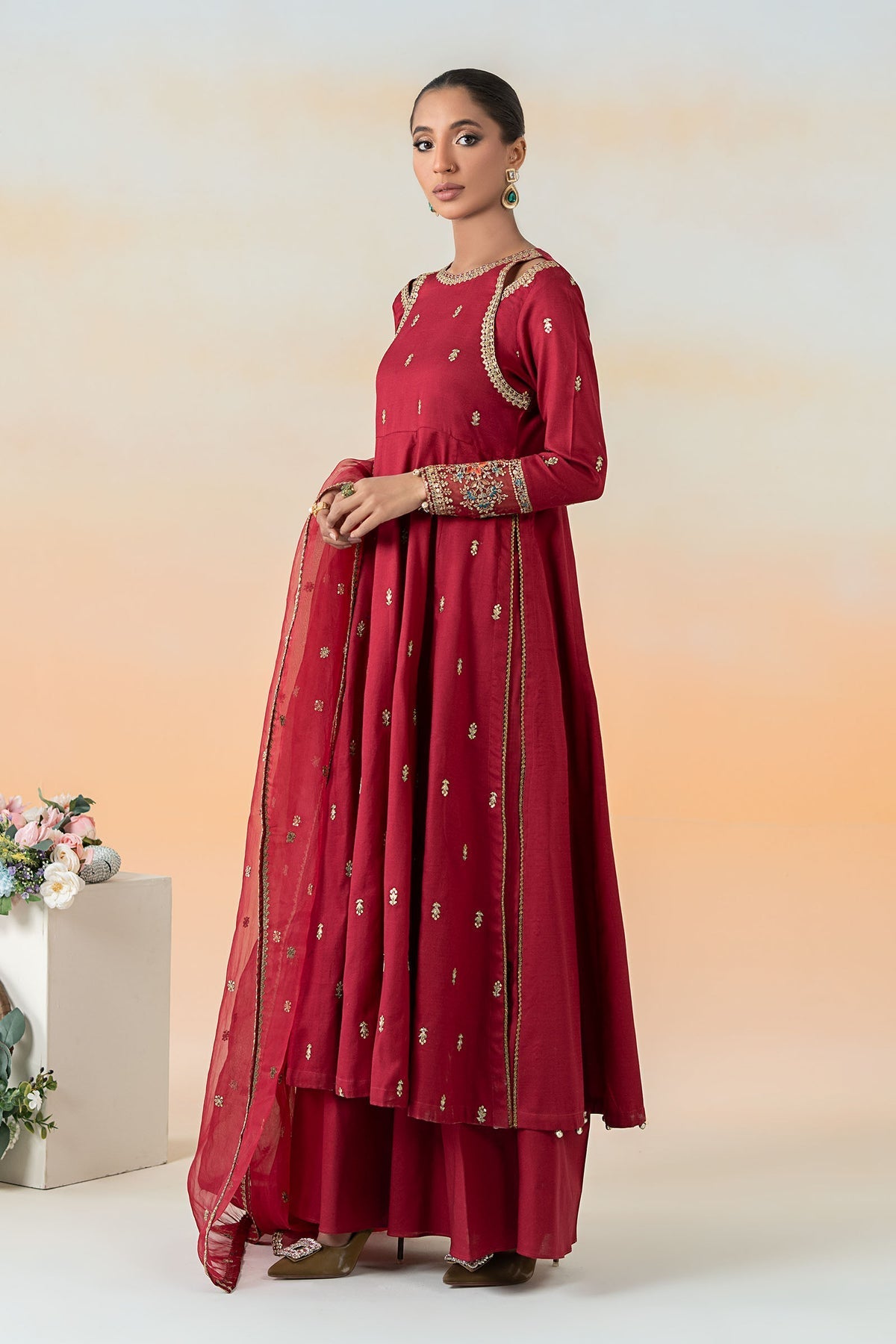 Maria B | Formal Wears | DW-EF25-19 -  Maria B Ladies Clothes - Original Designer Dress - House of Maryam