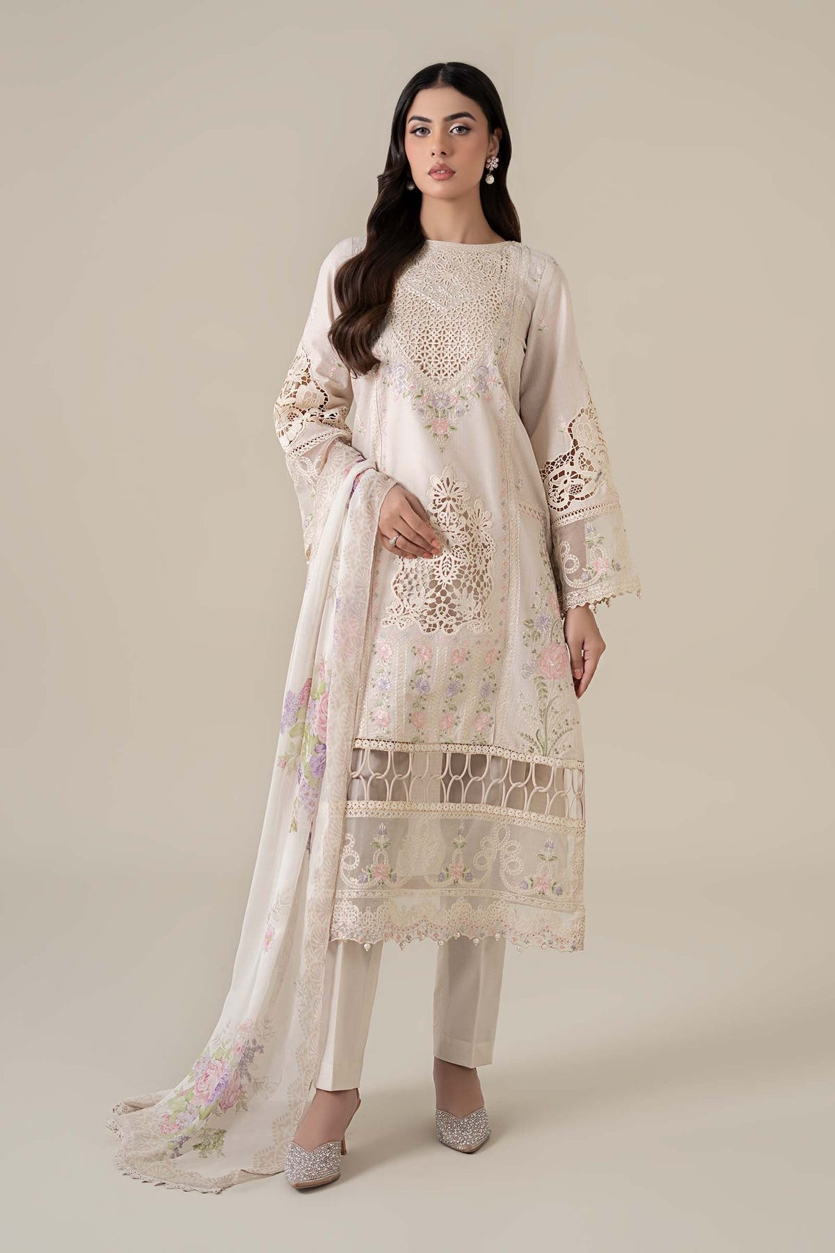 Maria B | Luxury Pret 25 | DW-EF25-35 -  Maria B Ladies Clothes - Original Designer Dress - House of Maryam