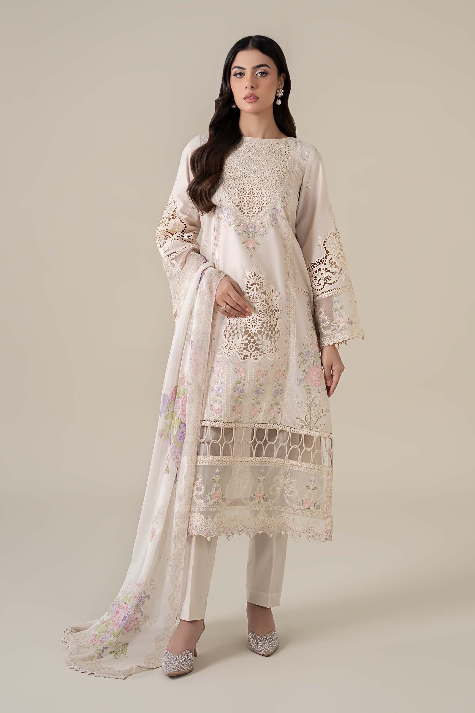 Maria B | Luxury Pret 25 | DW-EF25-35 -  Maria B Ladies Clothes - Original Designer Dress - House of Maryam