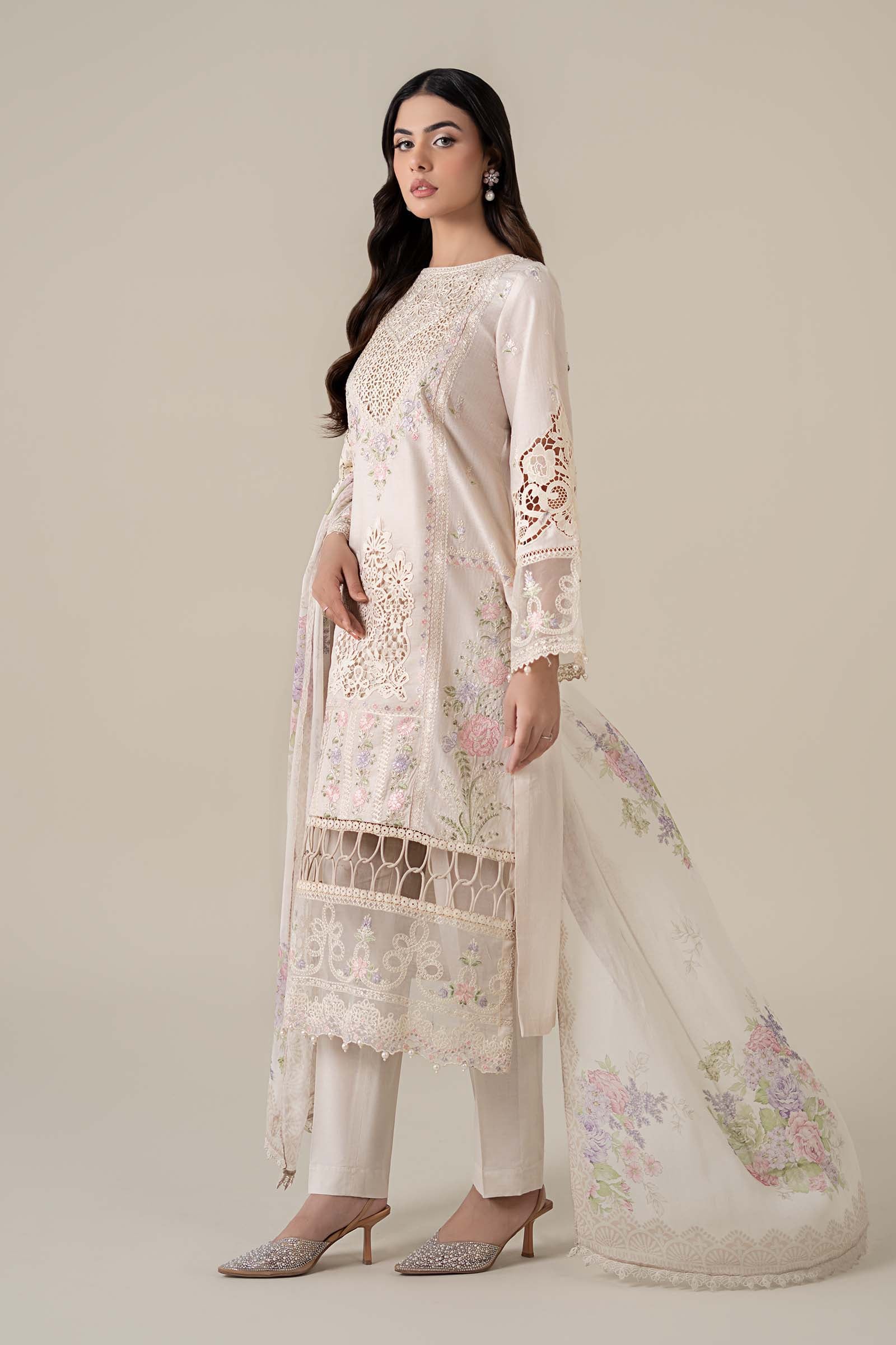 Maria B | Luxury Pret 25 | DW-EF25-35 -  Maria B Ladies Clothes - Original Designer Dress - House of Maryam