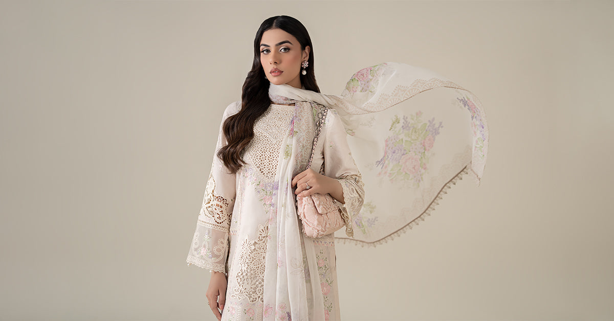 Maria B | Luxury Pret 25 | DW-EF25-35 -  Maria B Ladies Clothes - Original Designer Dress - House of Maryam