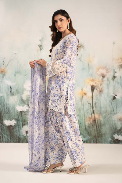 Maria B | Casual Pret 25 | DW-EF25-36 -  Maria B Ladies Clothes - Original Designer Dress - House of Maryam